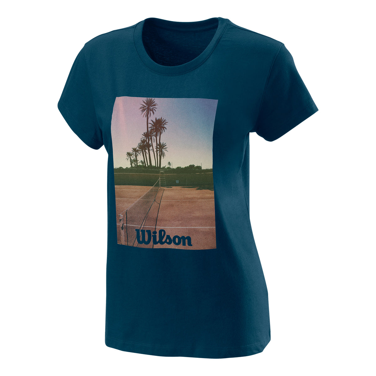 Wilson Scenic Tech T-shirt Damer - mørkeblå, flerfarvet