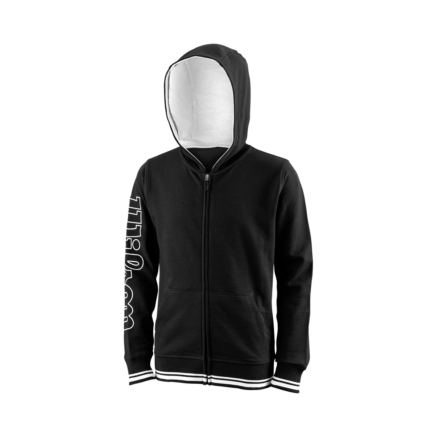 Wilson Team II Sweatjakke Drenge - sort, hvid