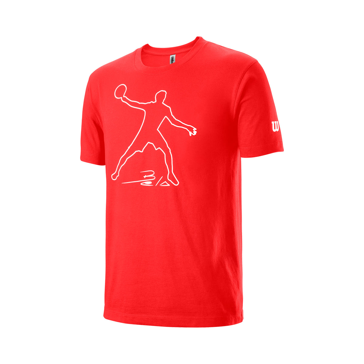 Wilson Bela Tech T-shirt Drenge - rød, hvid