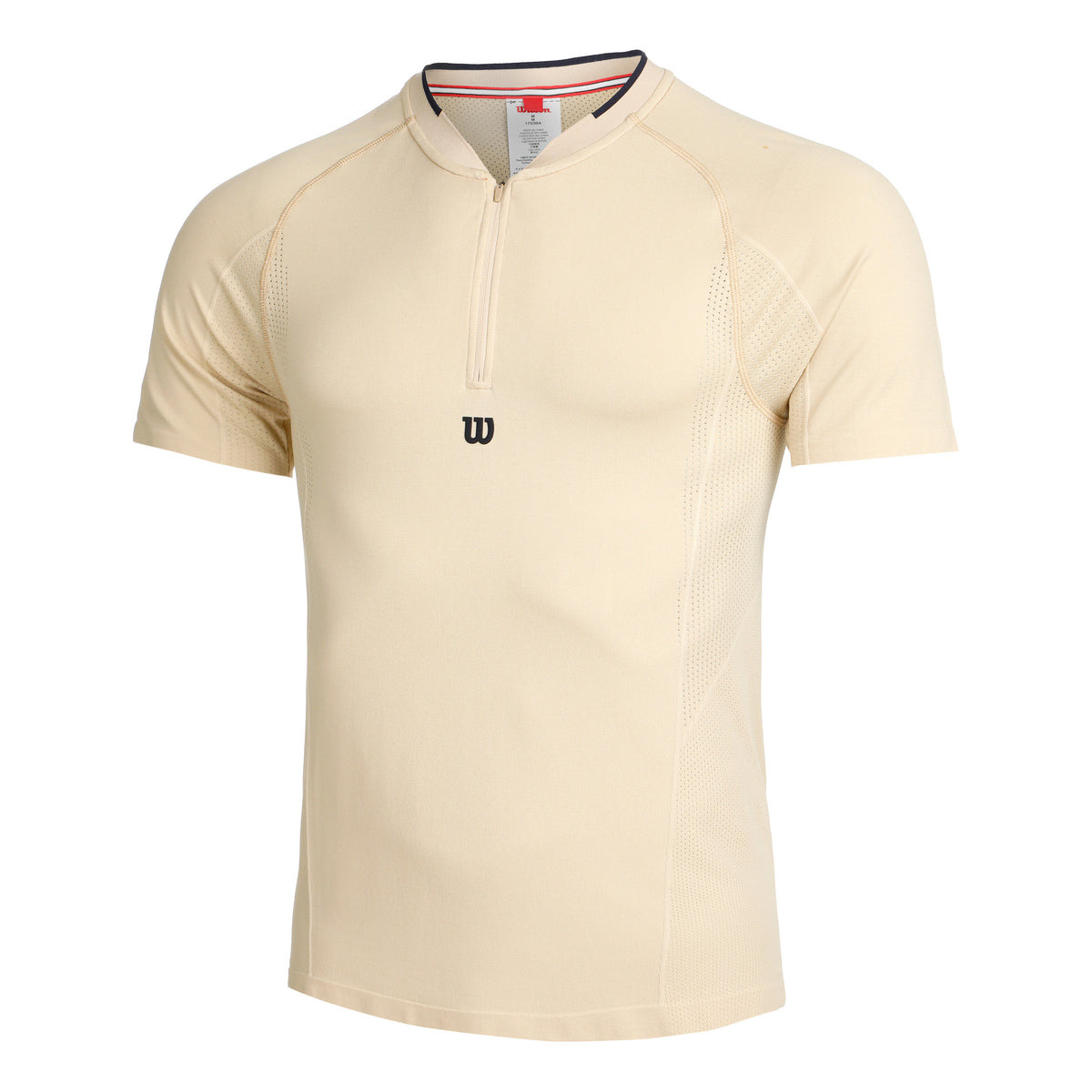 Wilson Players Seamless Zip Henley 2.0 T-shirt Herrer - brun,