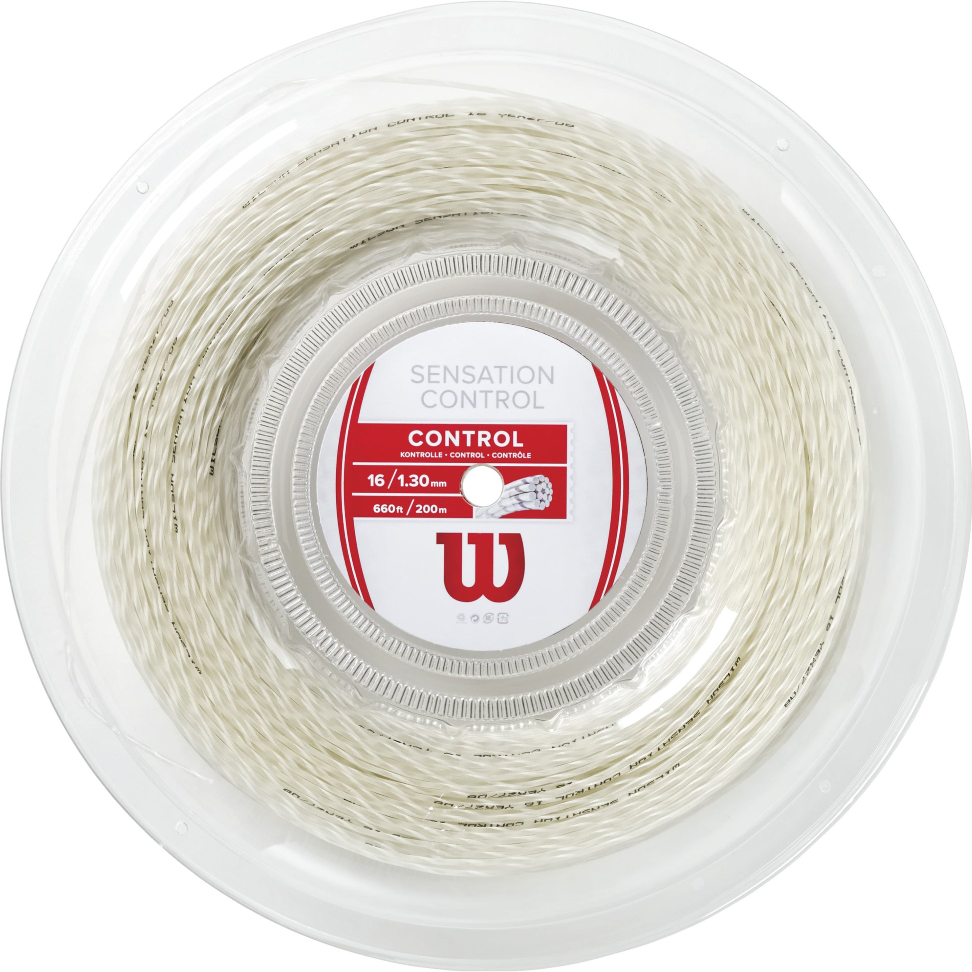 Wilson Sensation Control Strenge,Rulle 200m-Naturfarvet