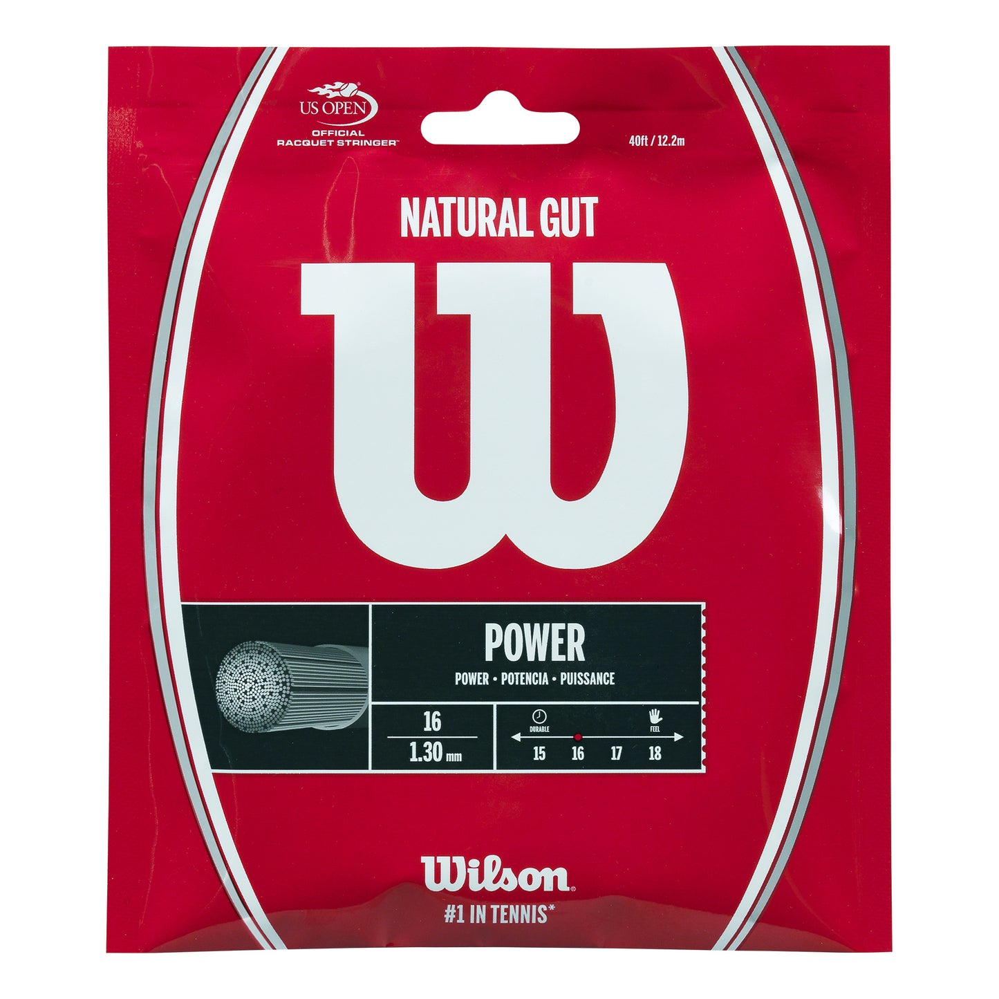 Wilson Natural Gut Strengesæt 12,2m - naturfarvet