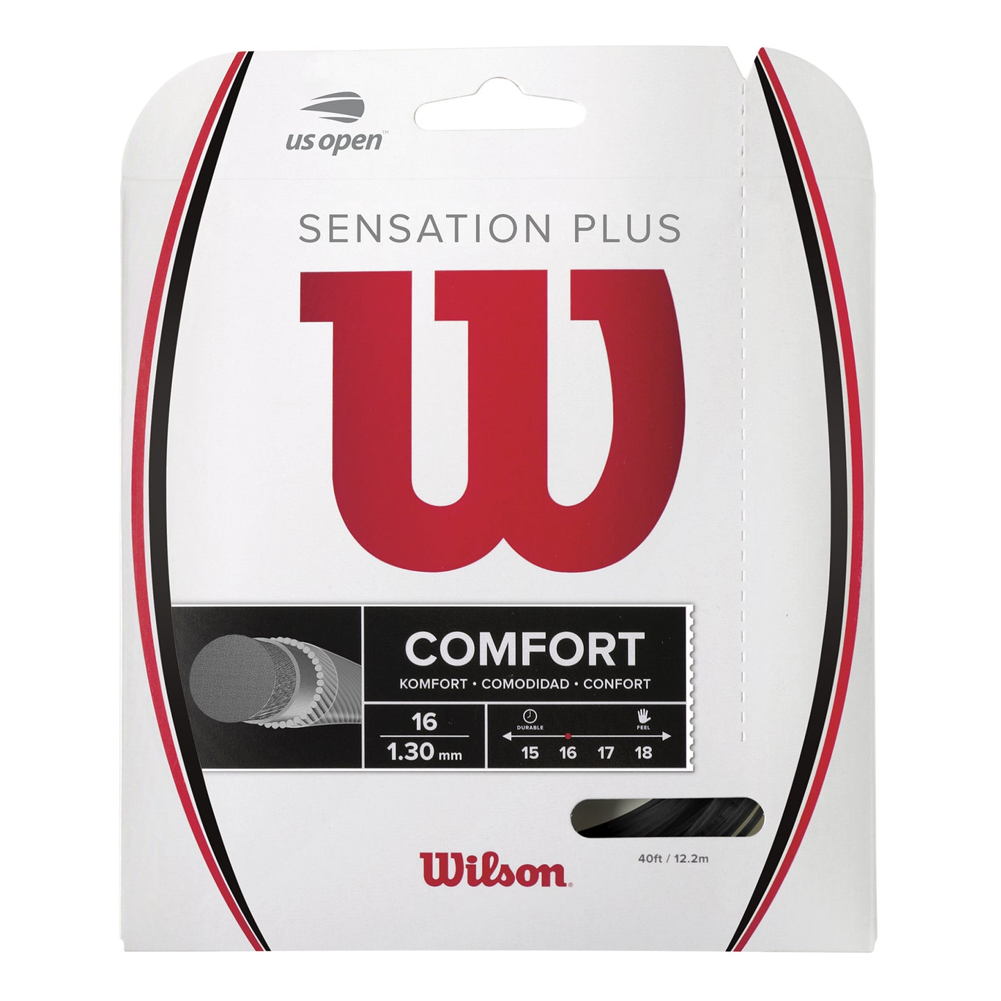 Wilson Sensation Plus Strengesæt 12,2m-Sort