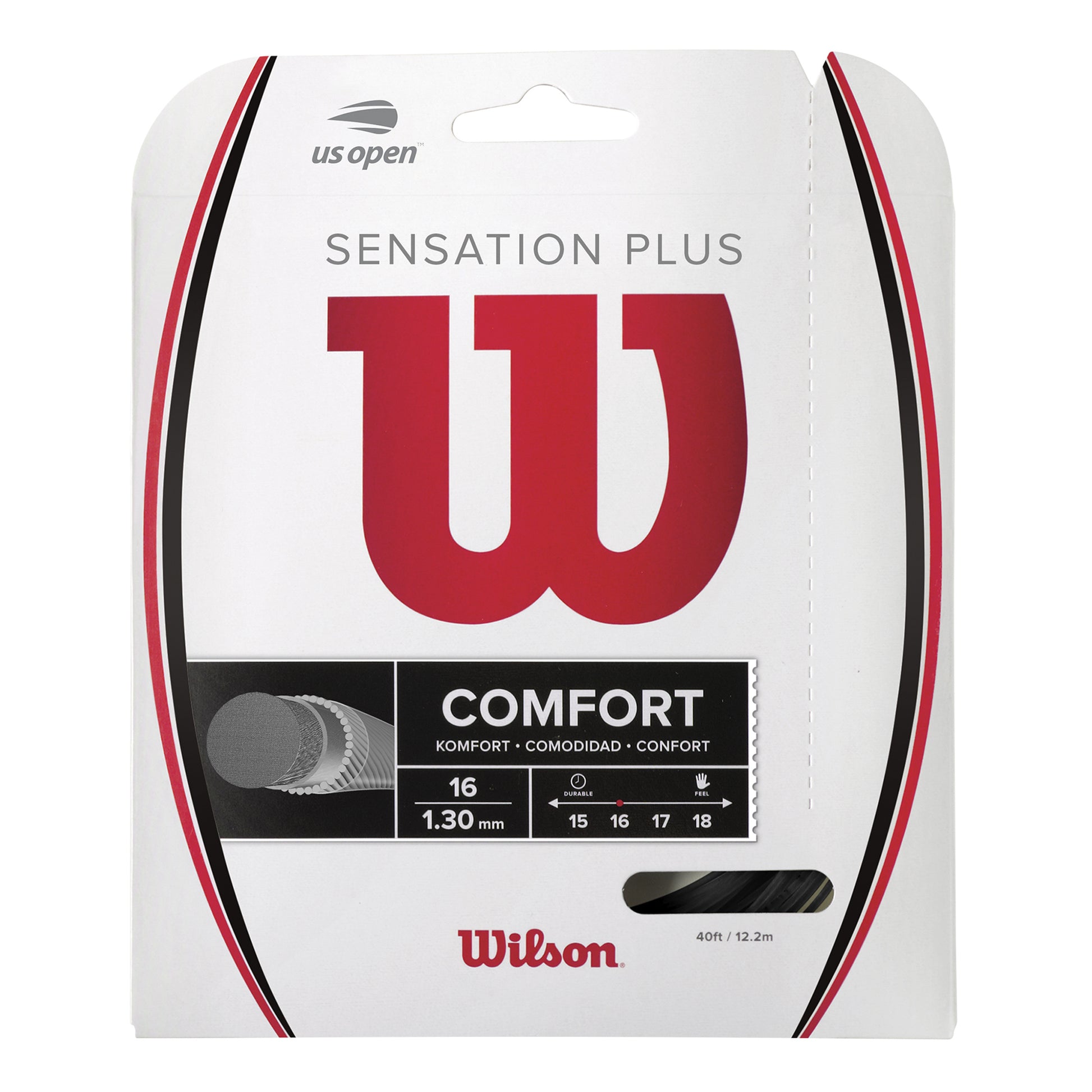 Wilson Sensation Plus Strengesæt 12,2m-Sort
