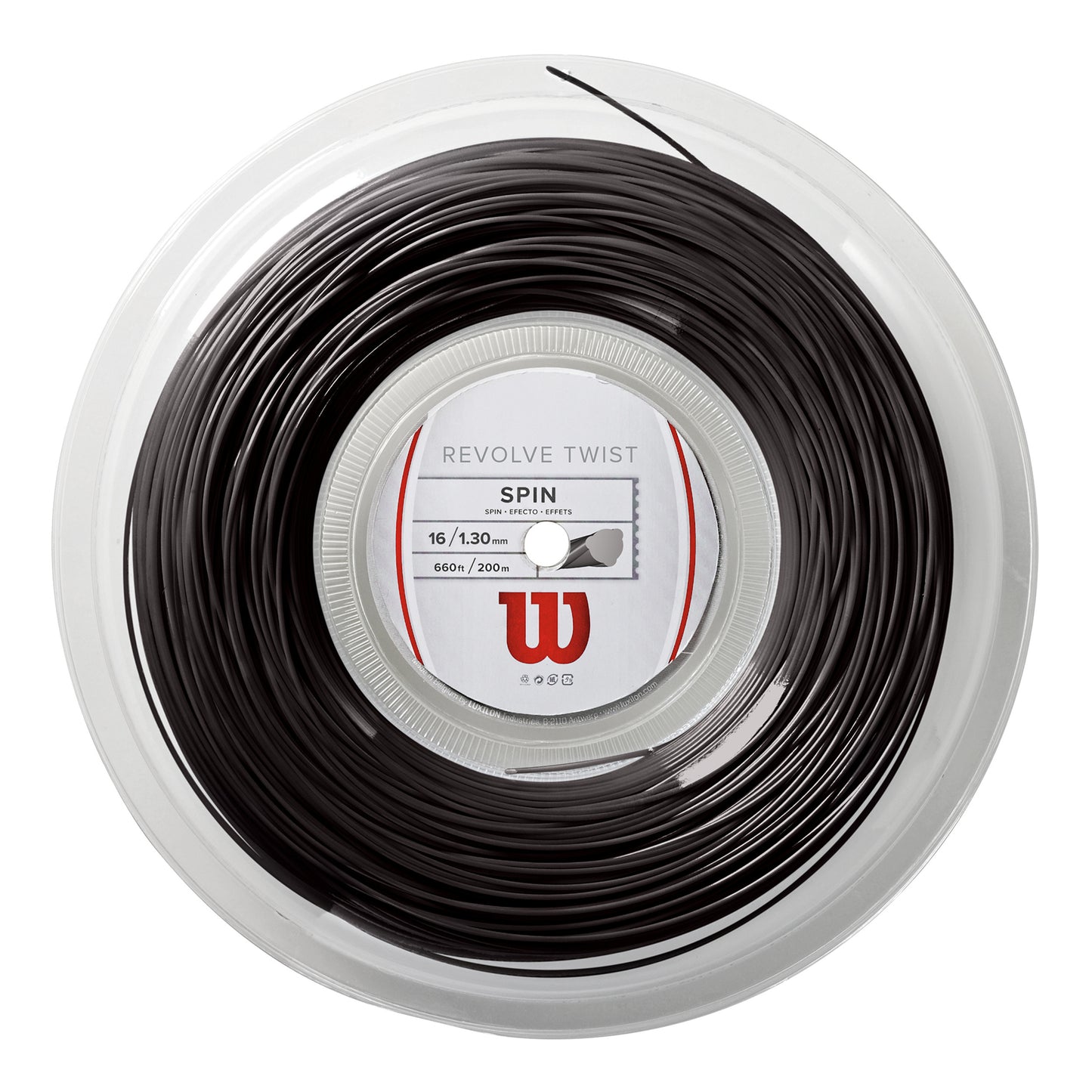 Wilson Revolve Twist Strenge,Rulle 200m-Grå