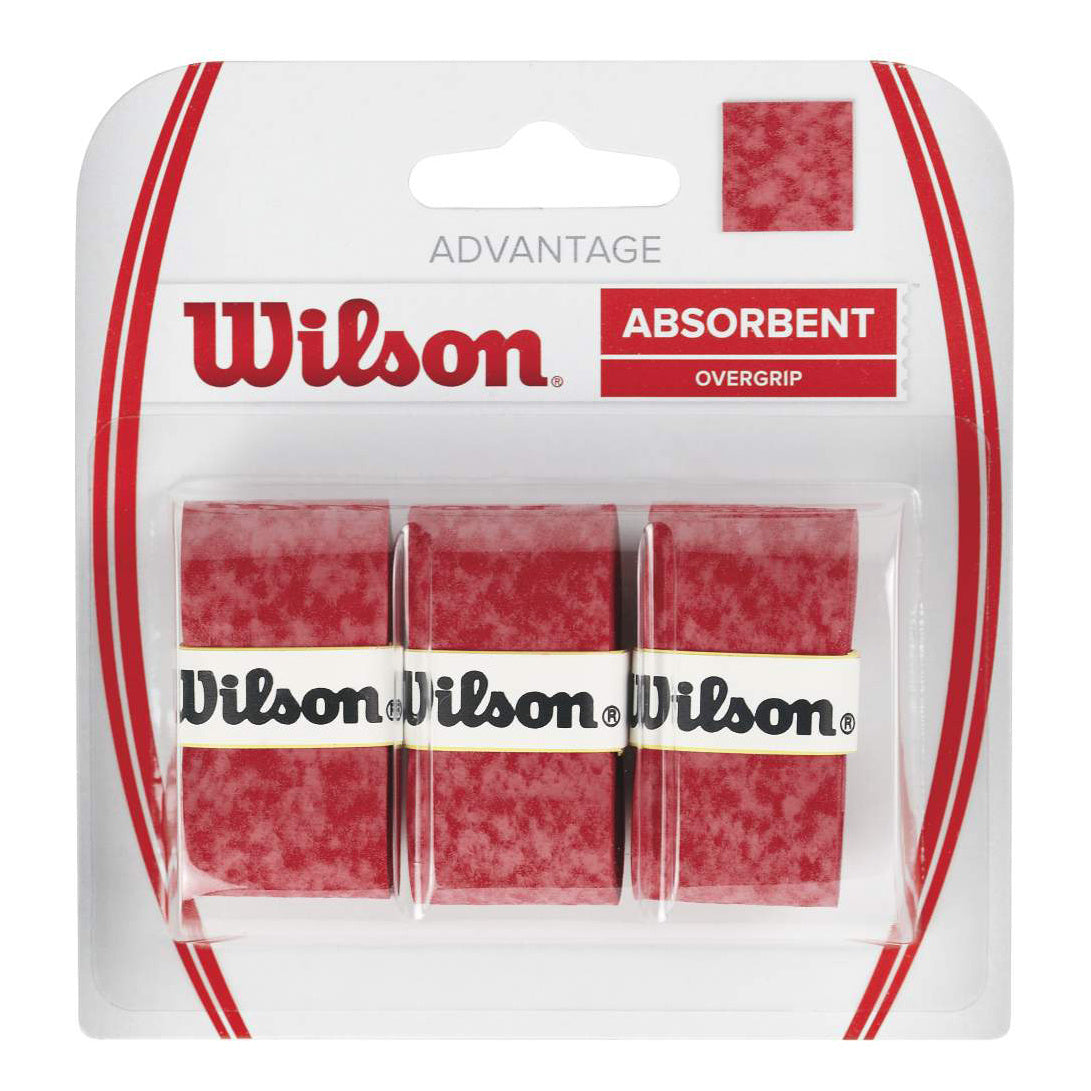 Wilson Advantage Overgrip Pakke med 3 - rød