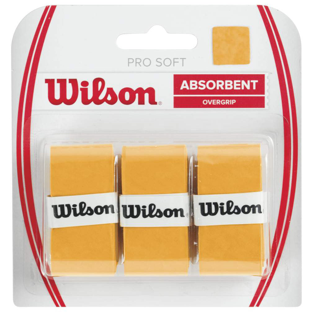 Wilson Soft Overgrip Pakke Med 3-Guld