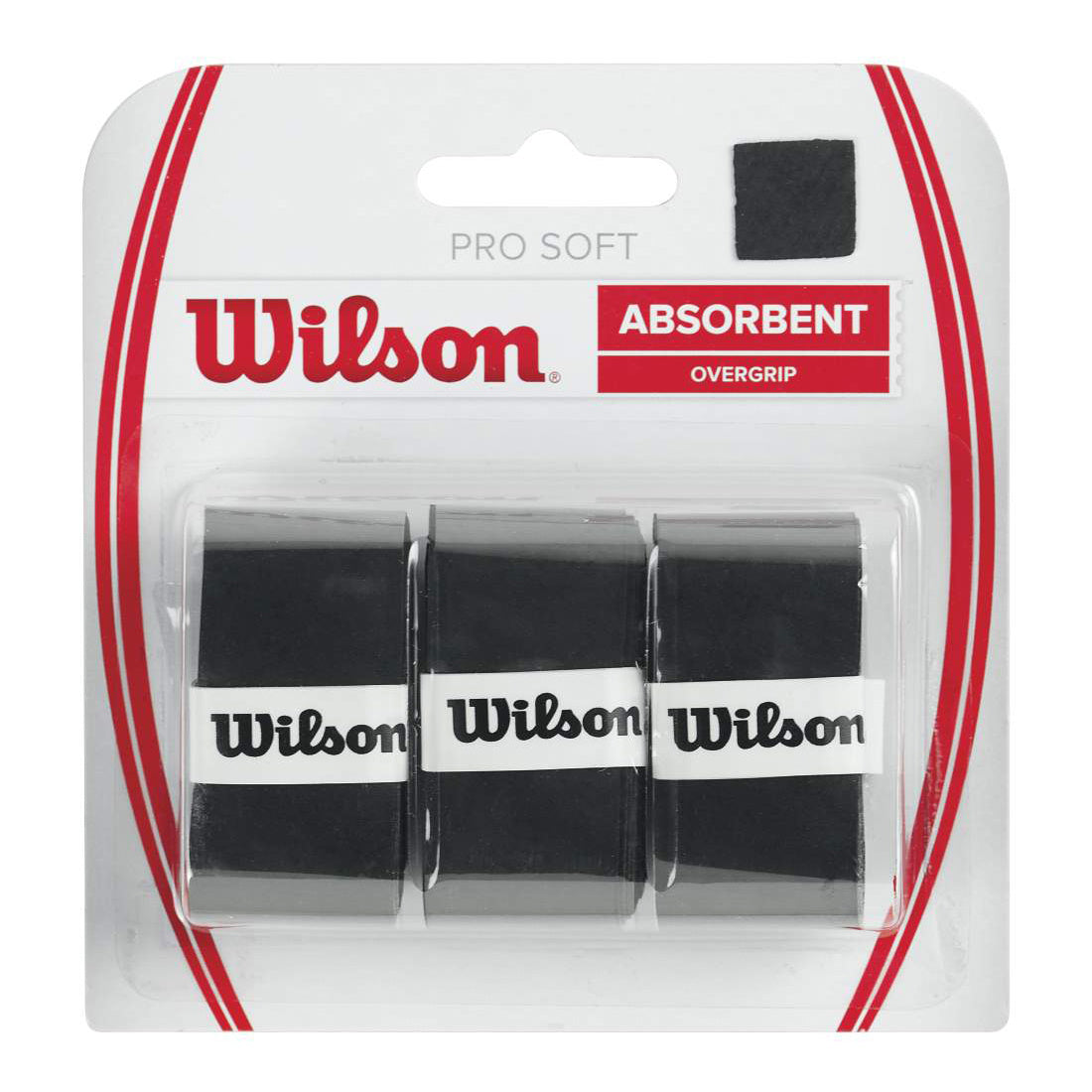 Wilson Soft Overgrip Pakke Med 3-Sort