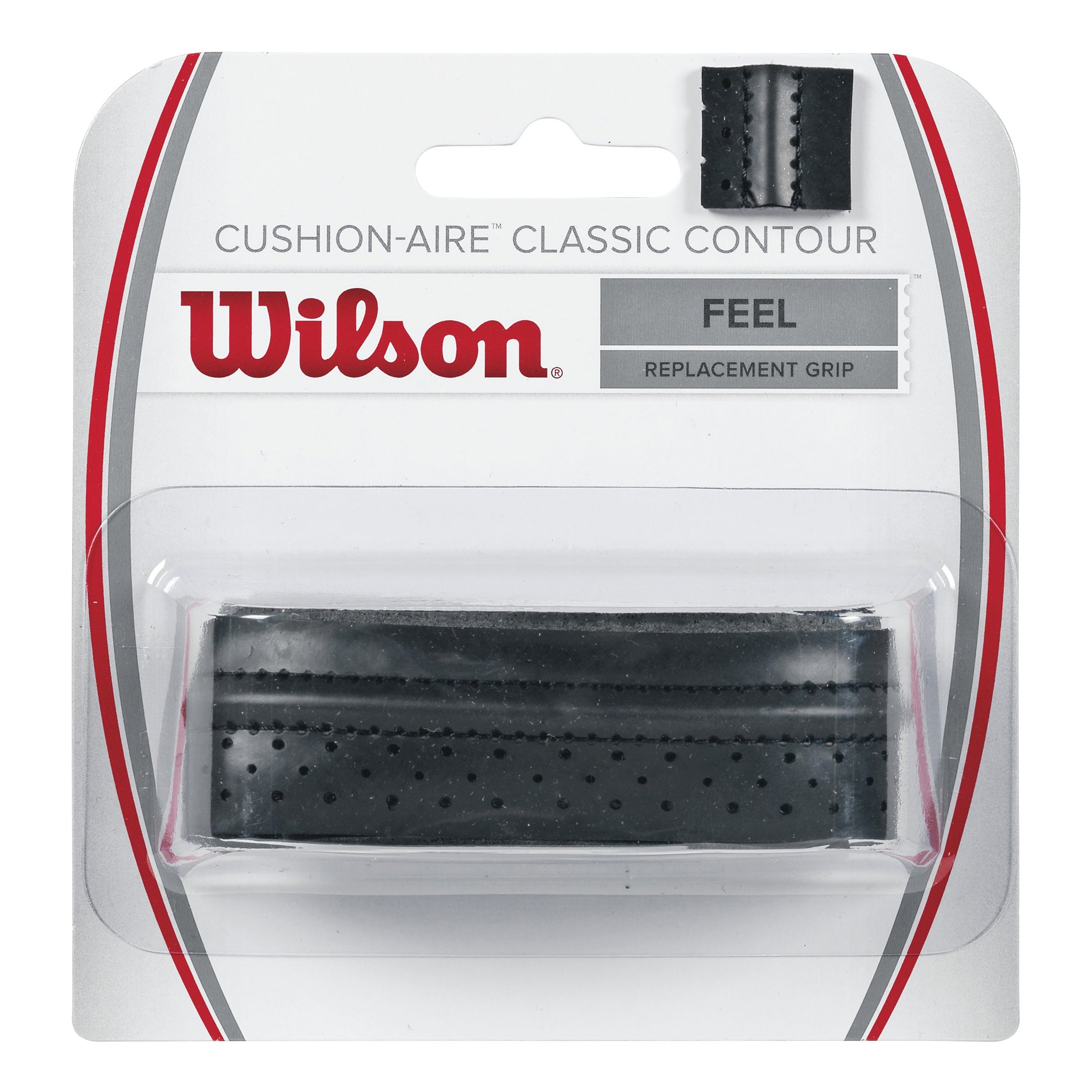 Wilson Tour Cushion-Aire Classic Contour Pakke Med 1-Sort