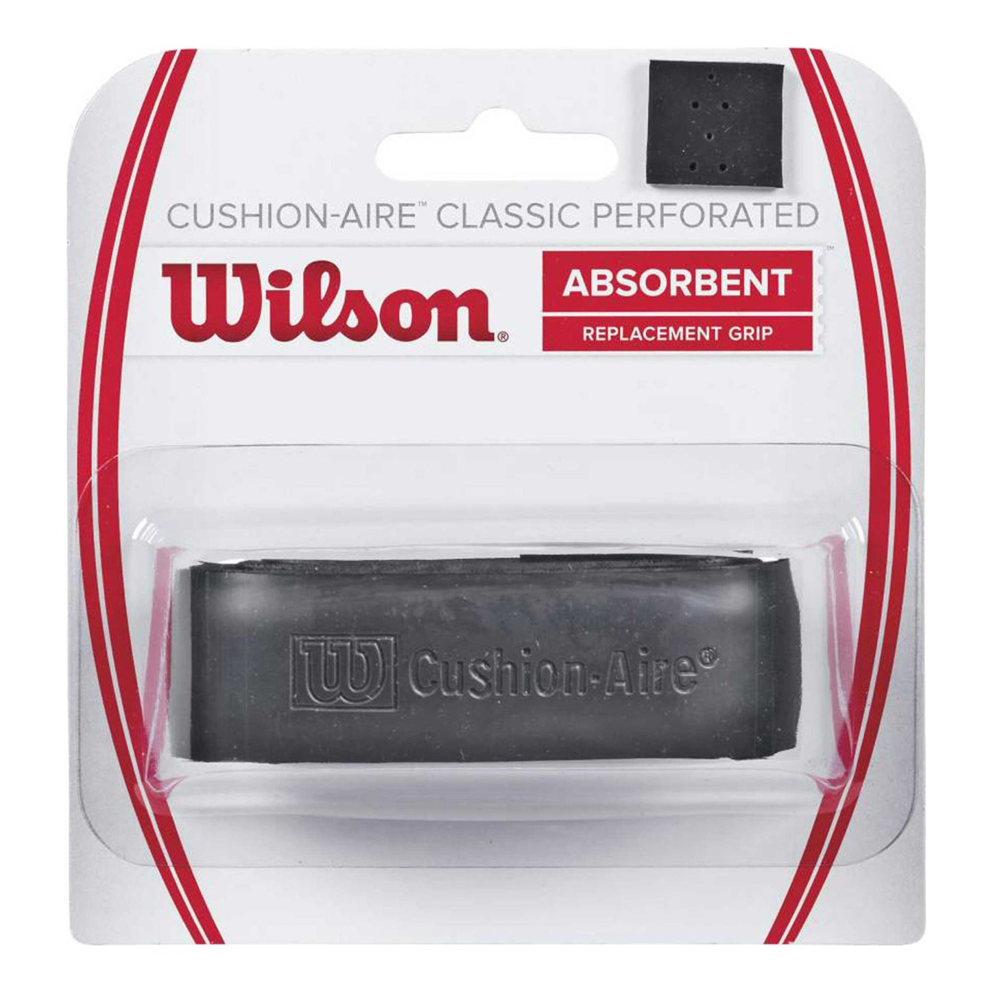 Wilson Cushion-Aire Classic Perforated Pakke Med 1-Sort