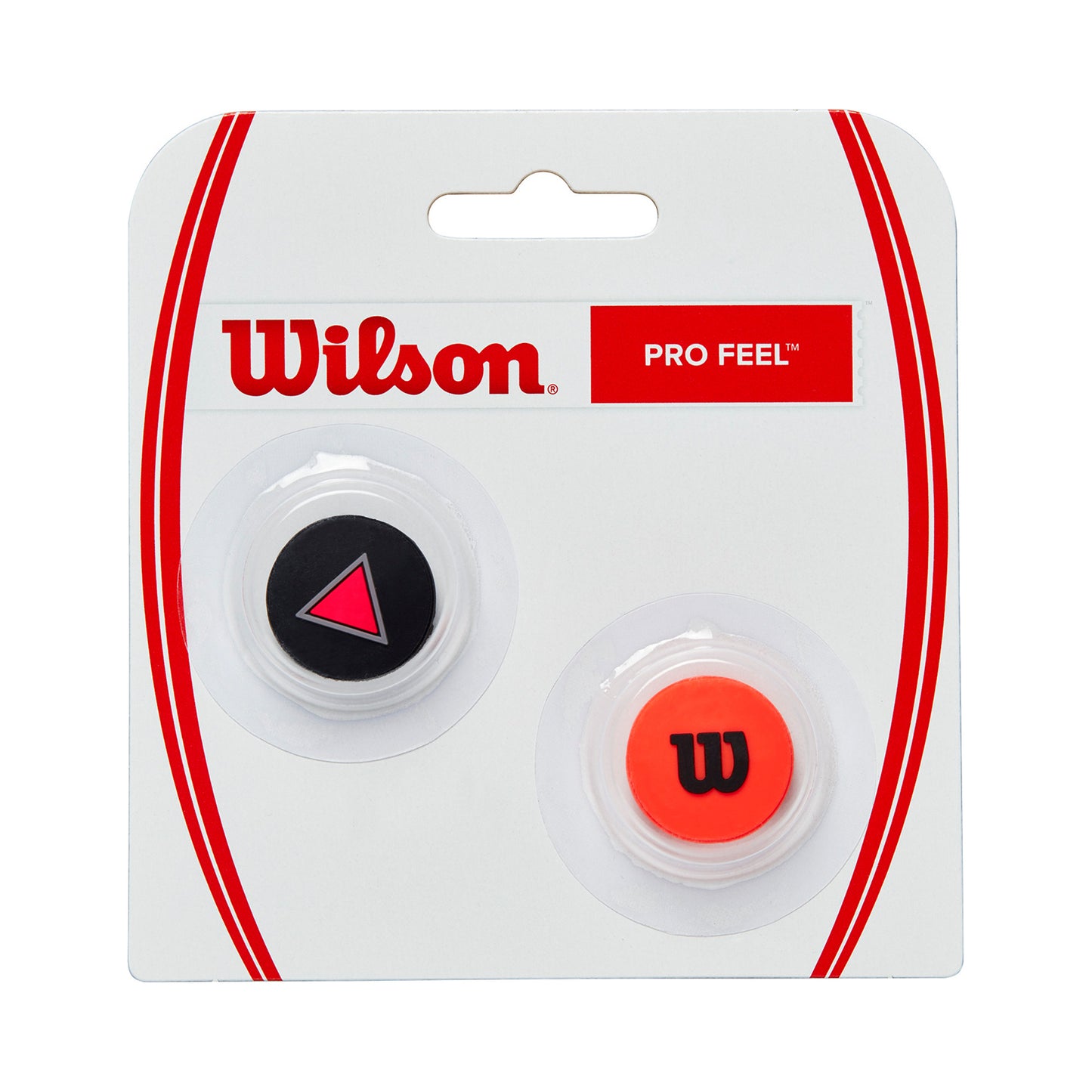 Wilson Clash Pro Feel Clash Dæmper Pakke Med 2-Sort,Rød