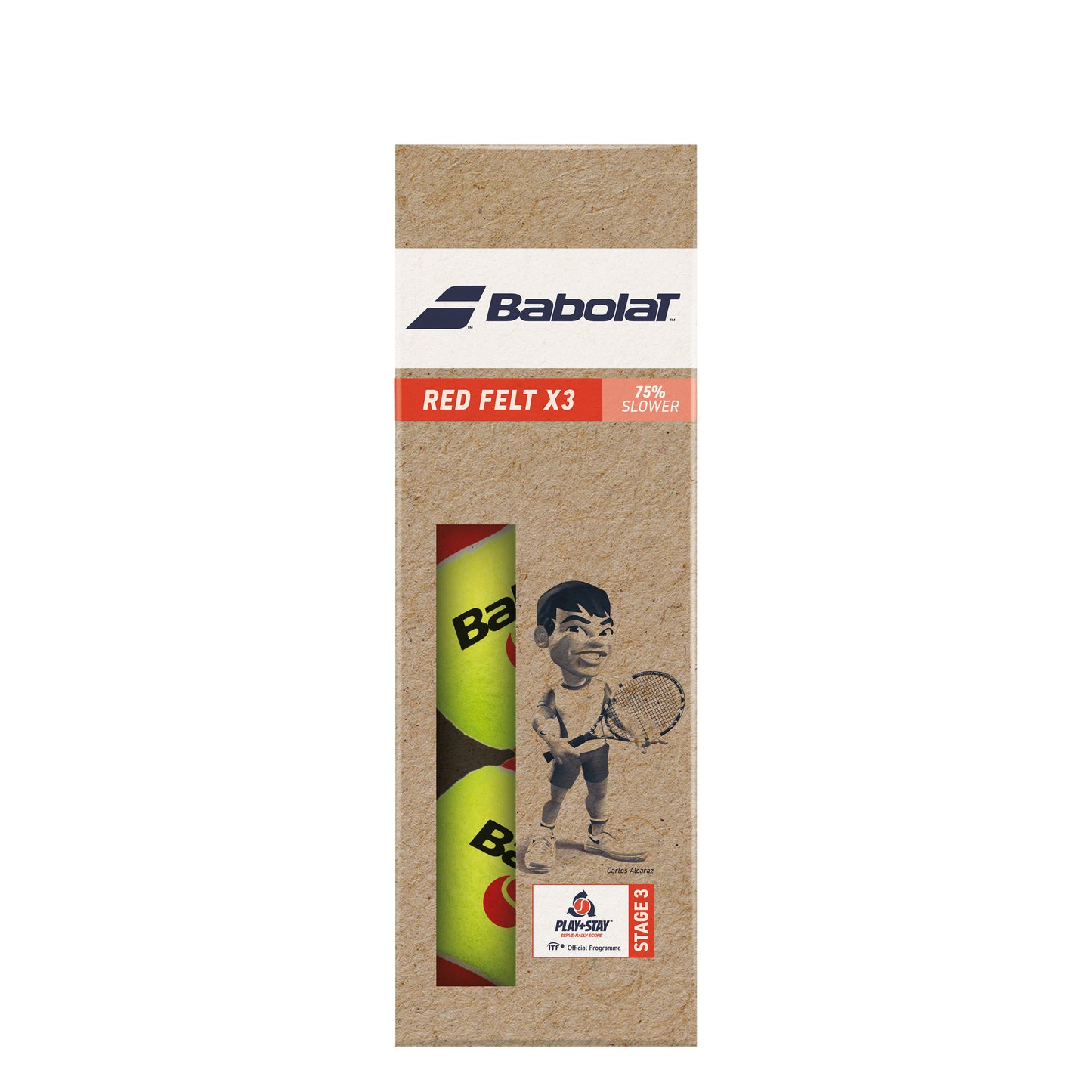 Babolat Red Felt (Stage 3) Pose Med 3