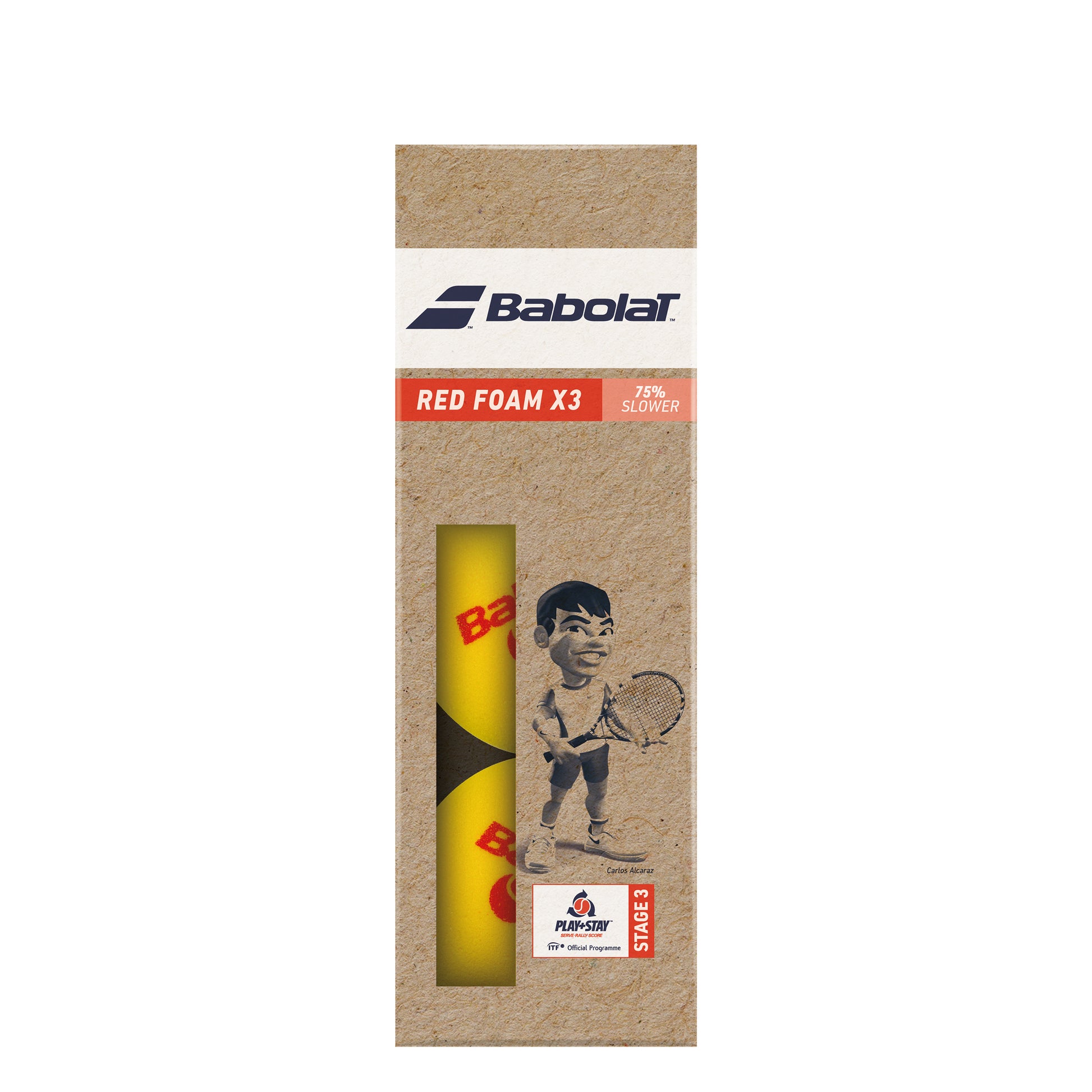 Babolat Red Foam (Stage 3) Pose Med 3