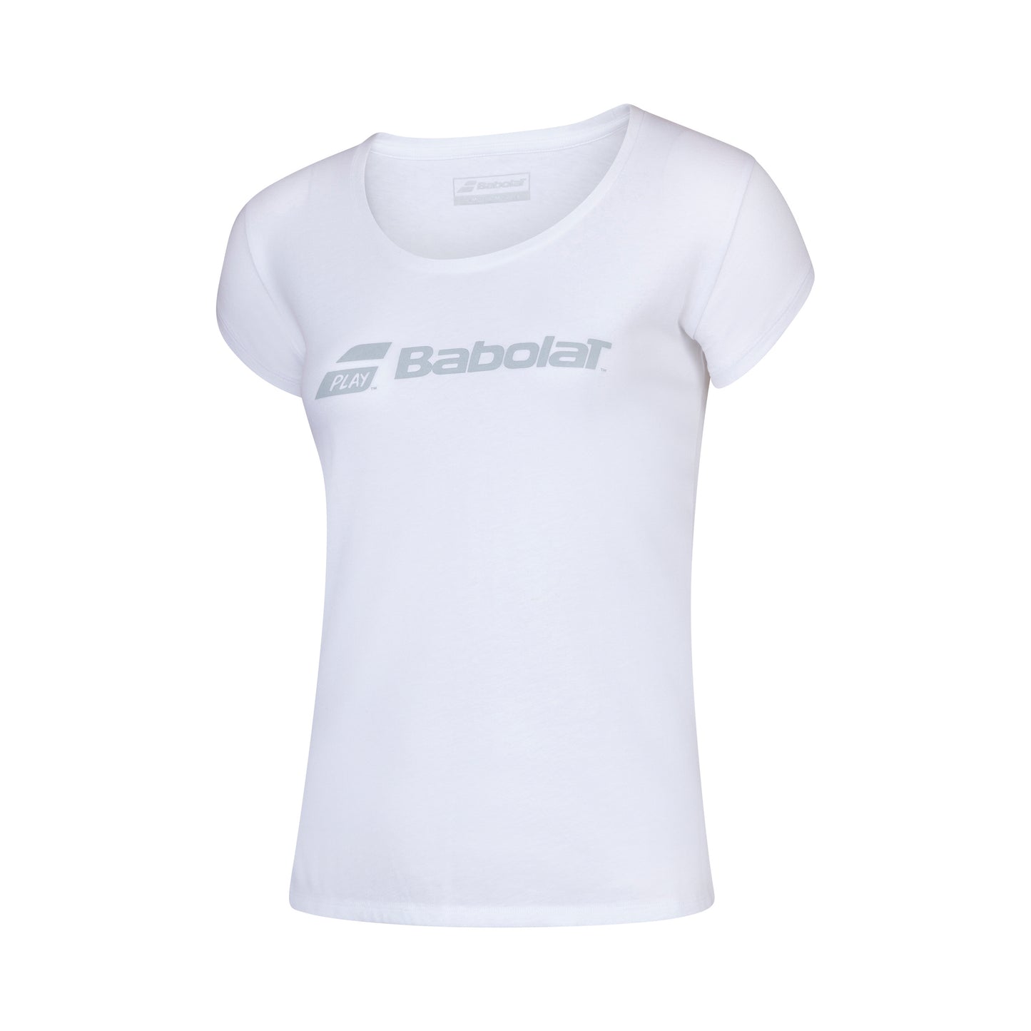 Babolat Exercise T-shirt Pige - hvid, lysegrå