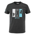 Cotton T-shirt Herrer - sort, flerfarvet