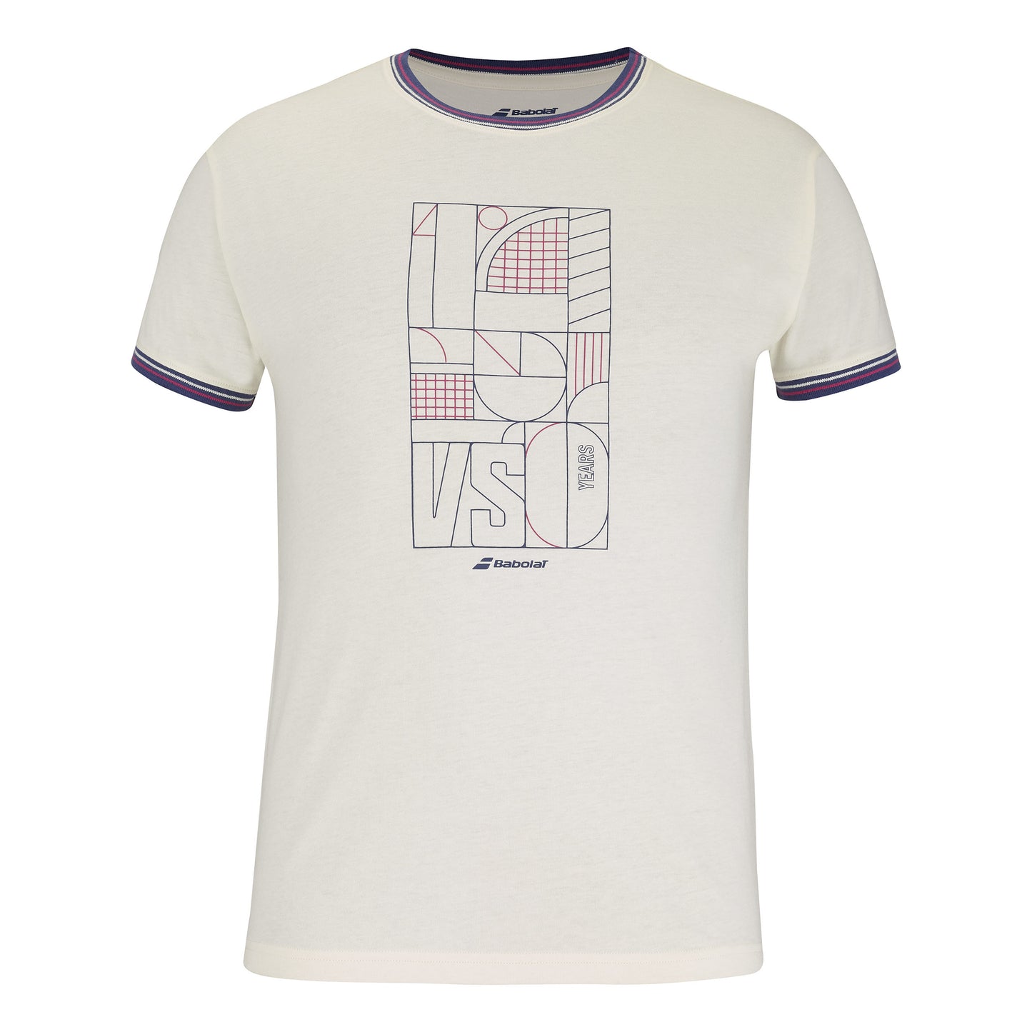 Babolat Exercise T-shirt Herrer - creme,