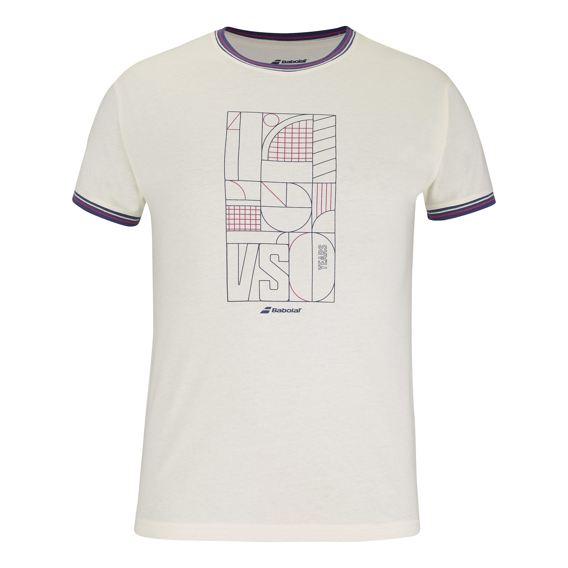 Babolat Exercise T-shirt Herrer - creme,