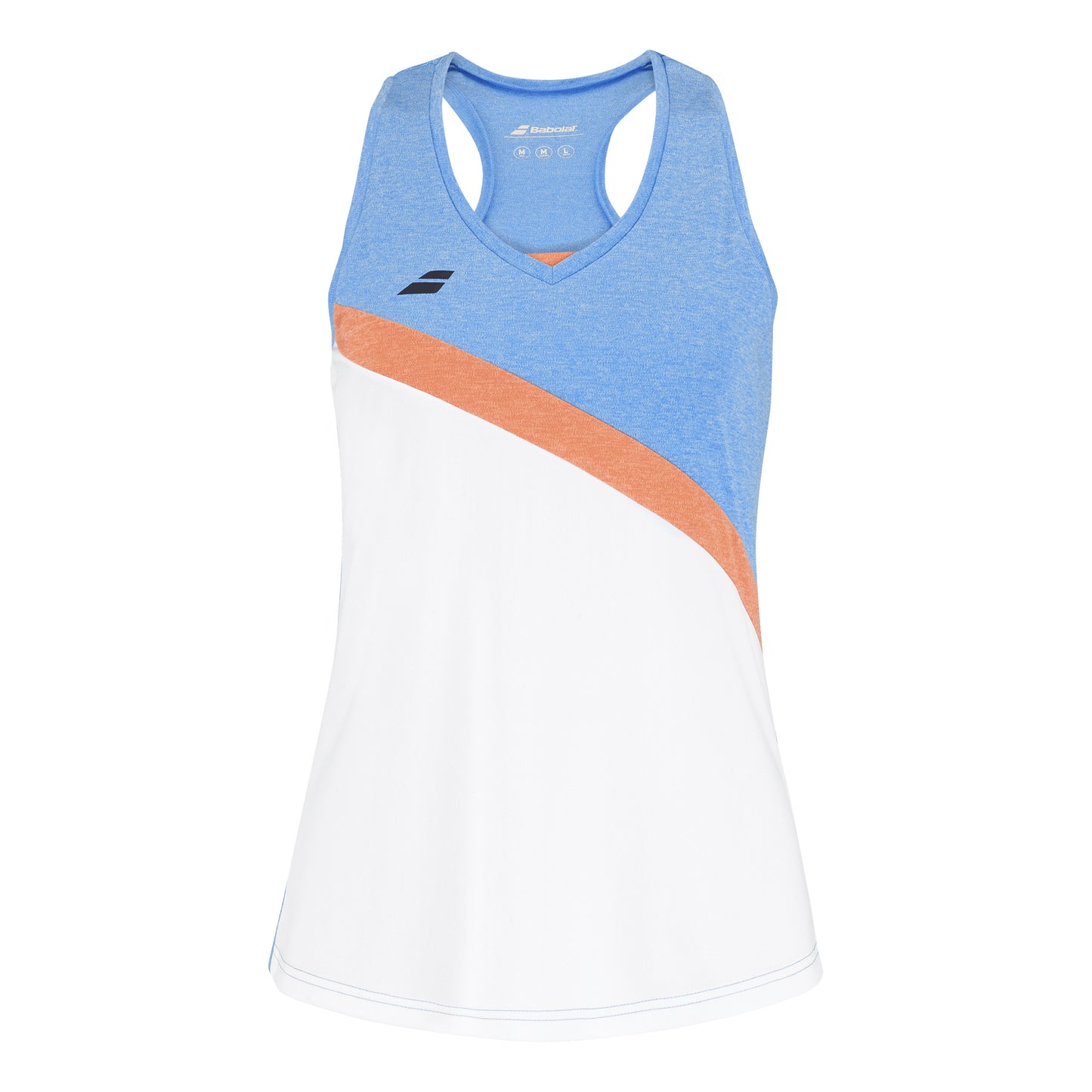 Babolat Play Tanktop Damer-Hvid,Lyseblå
