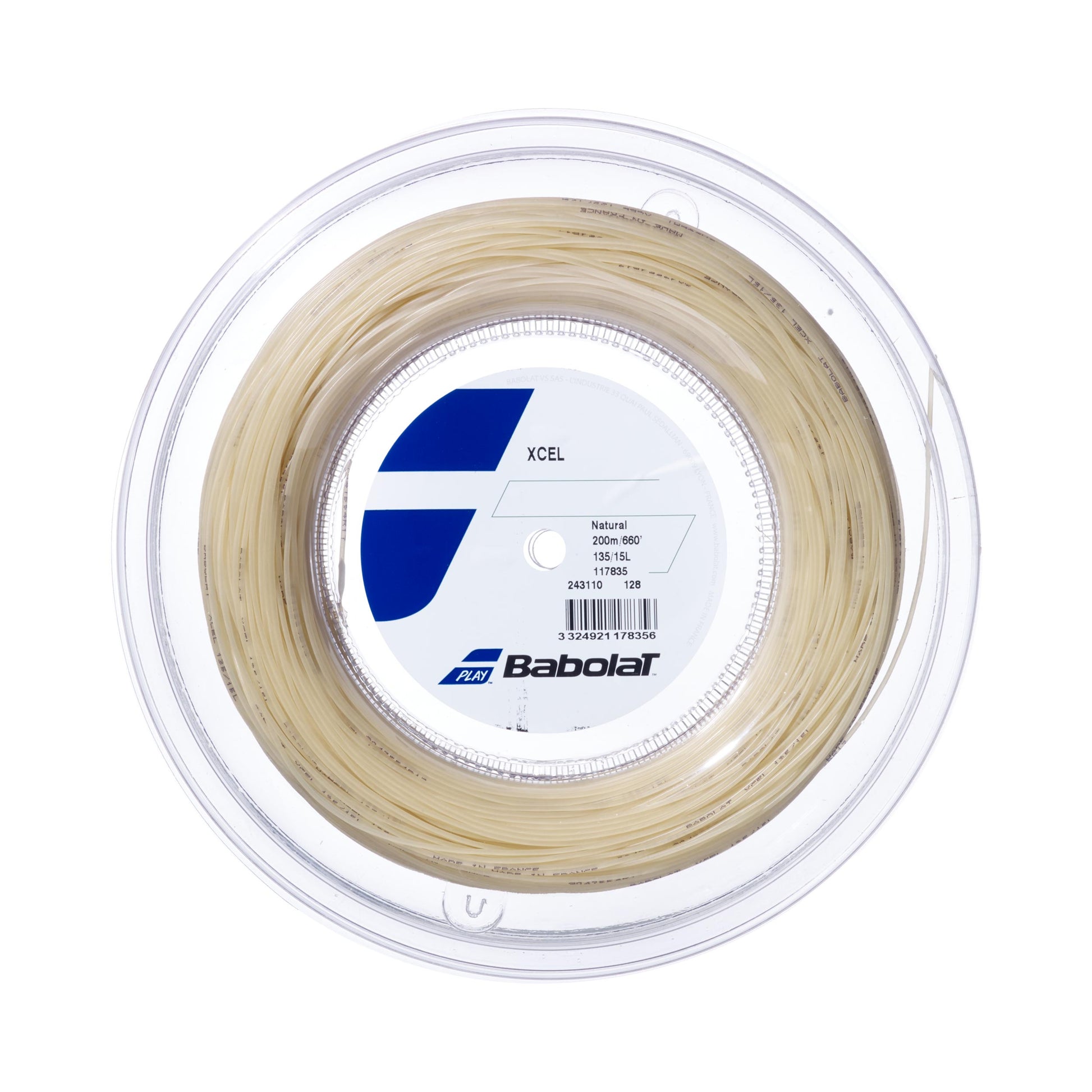 Babolat Xcel Strenge,Rulle 200m-Beige