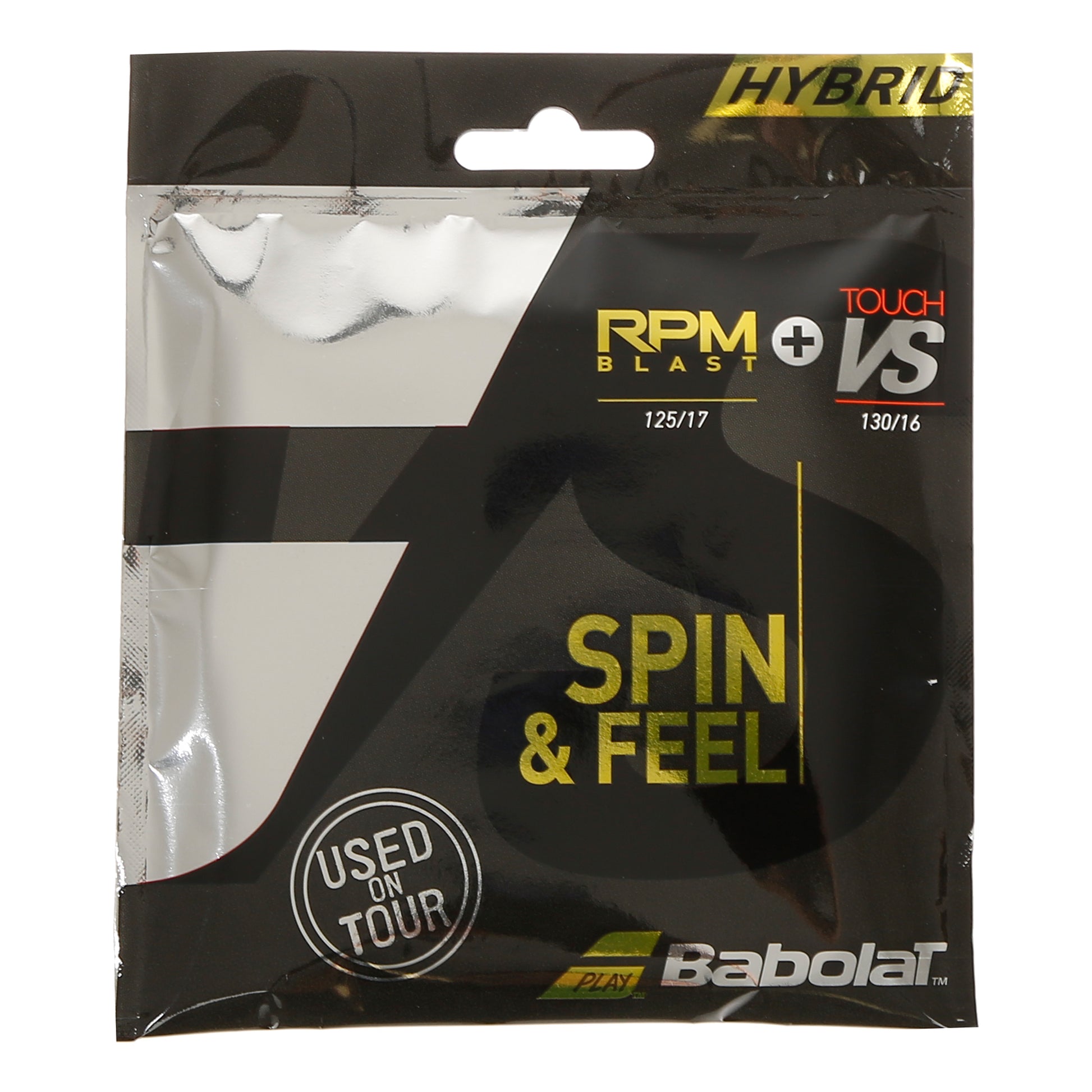 Babolat RPM Blast 125 + Touch VS 130 Strengesæt-Sort