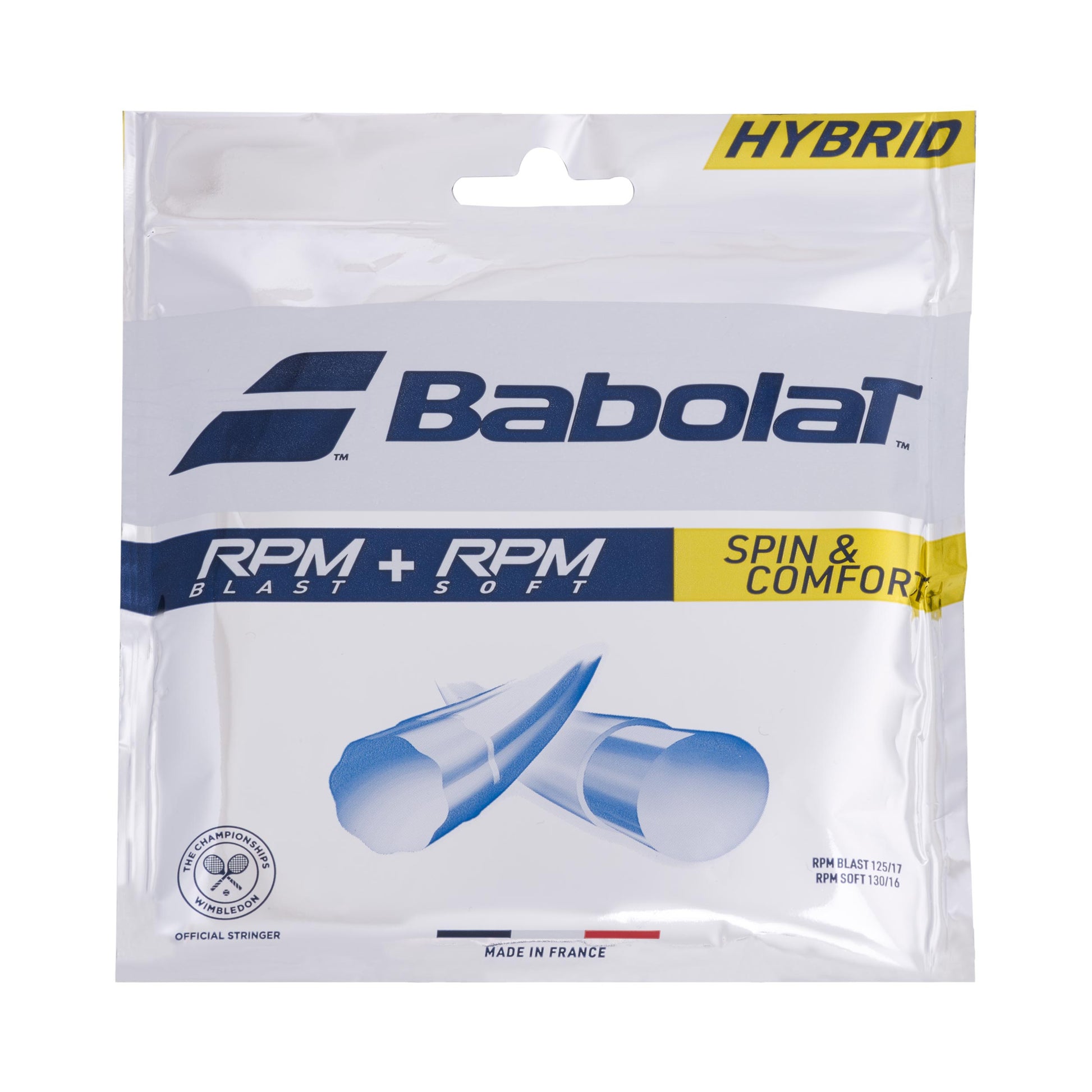 Babolat RPM Blast 125 + RPM Soft 130 Strengesæt-Grå