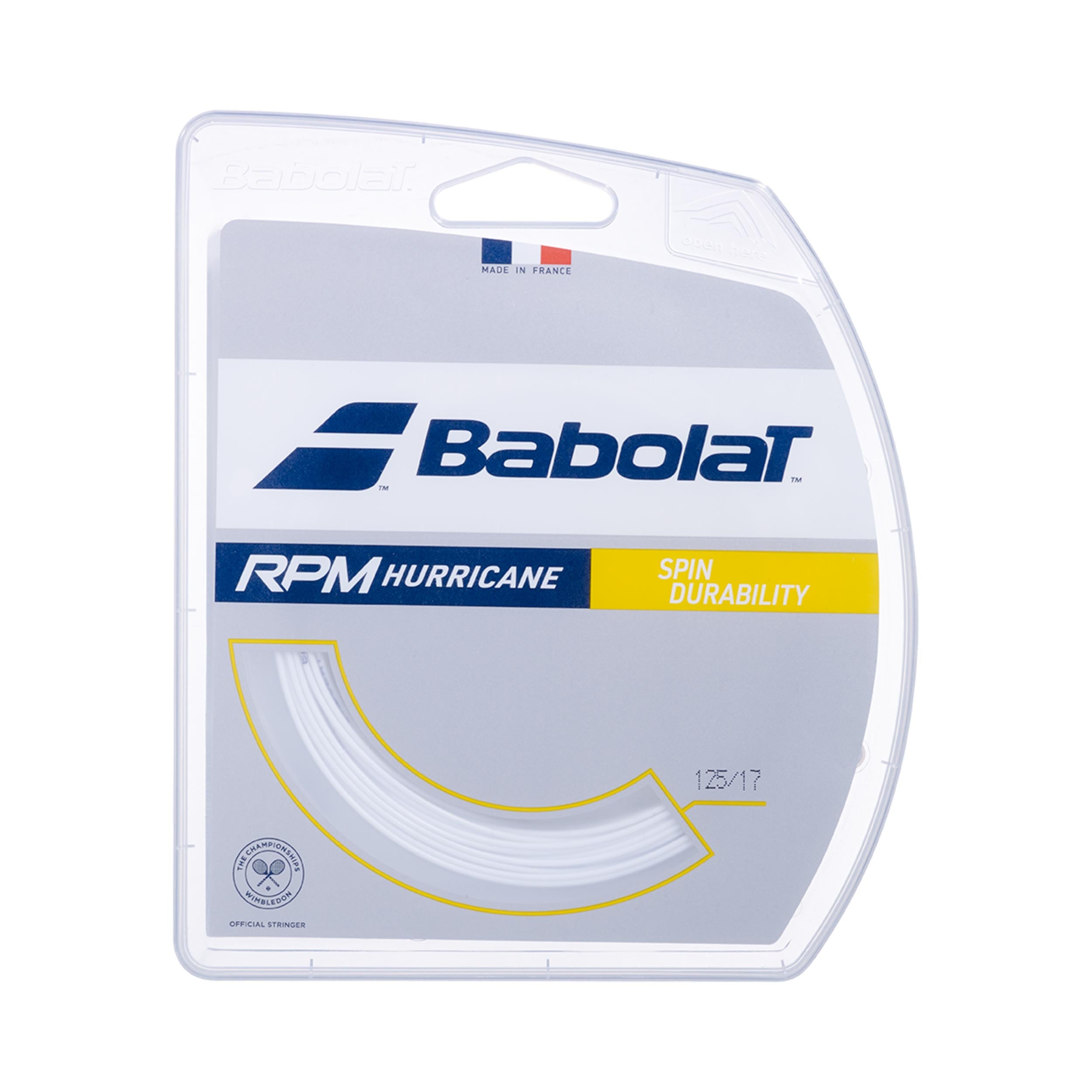 Babolat RPM Hurricane Strengesæt 12m-Hvid