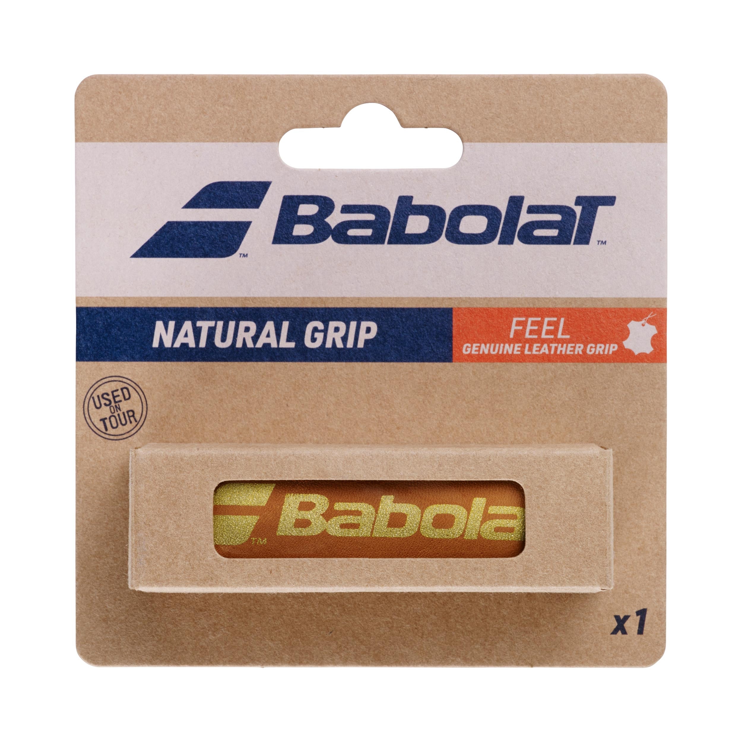 Babolat Natural Grip Pakke Med 1-Brun