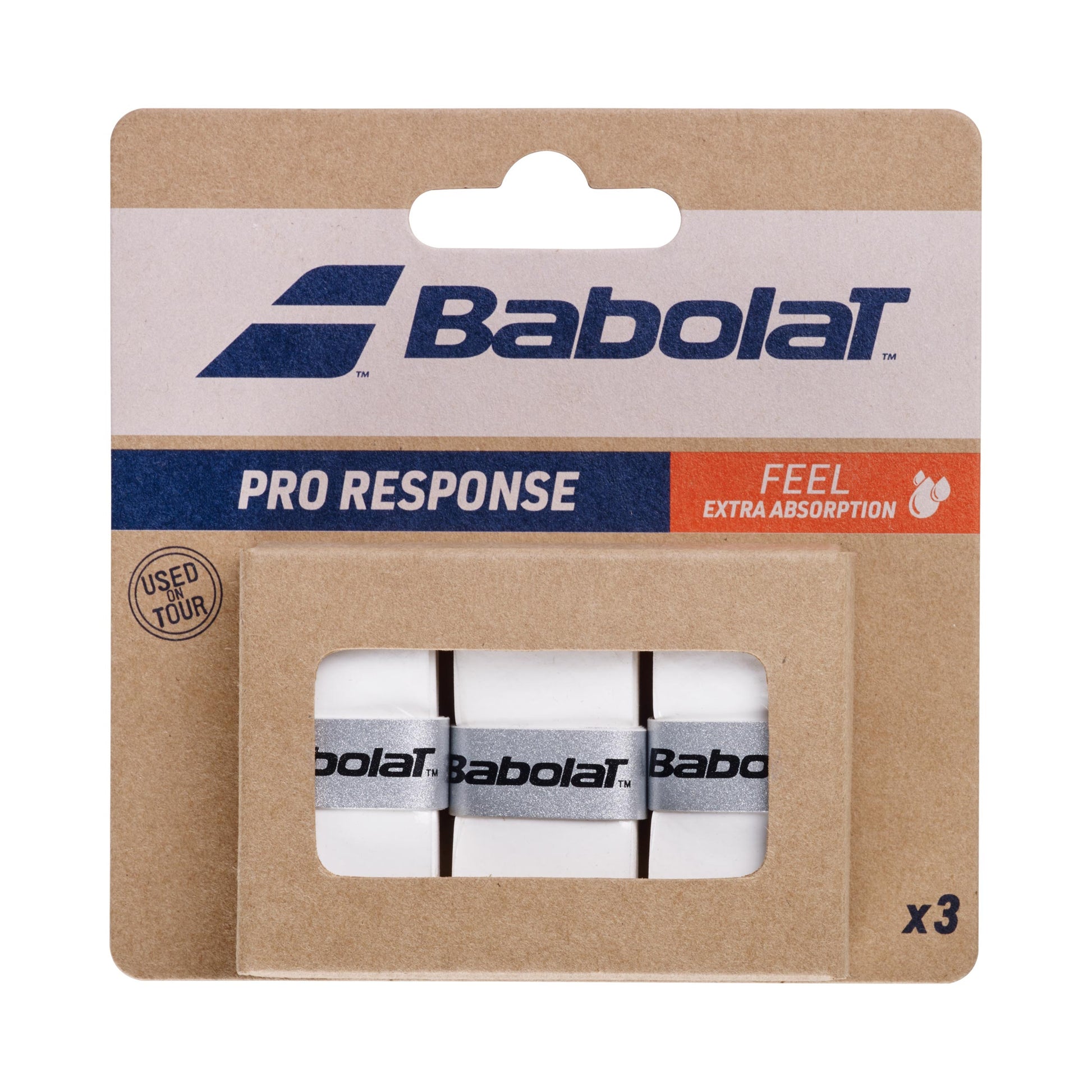 Babolat Pro Response Pakke Med 3-Hvid