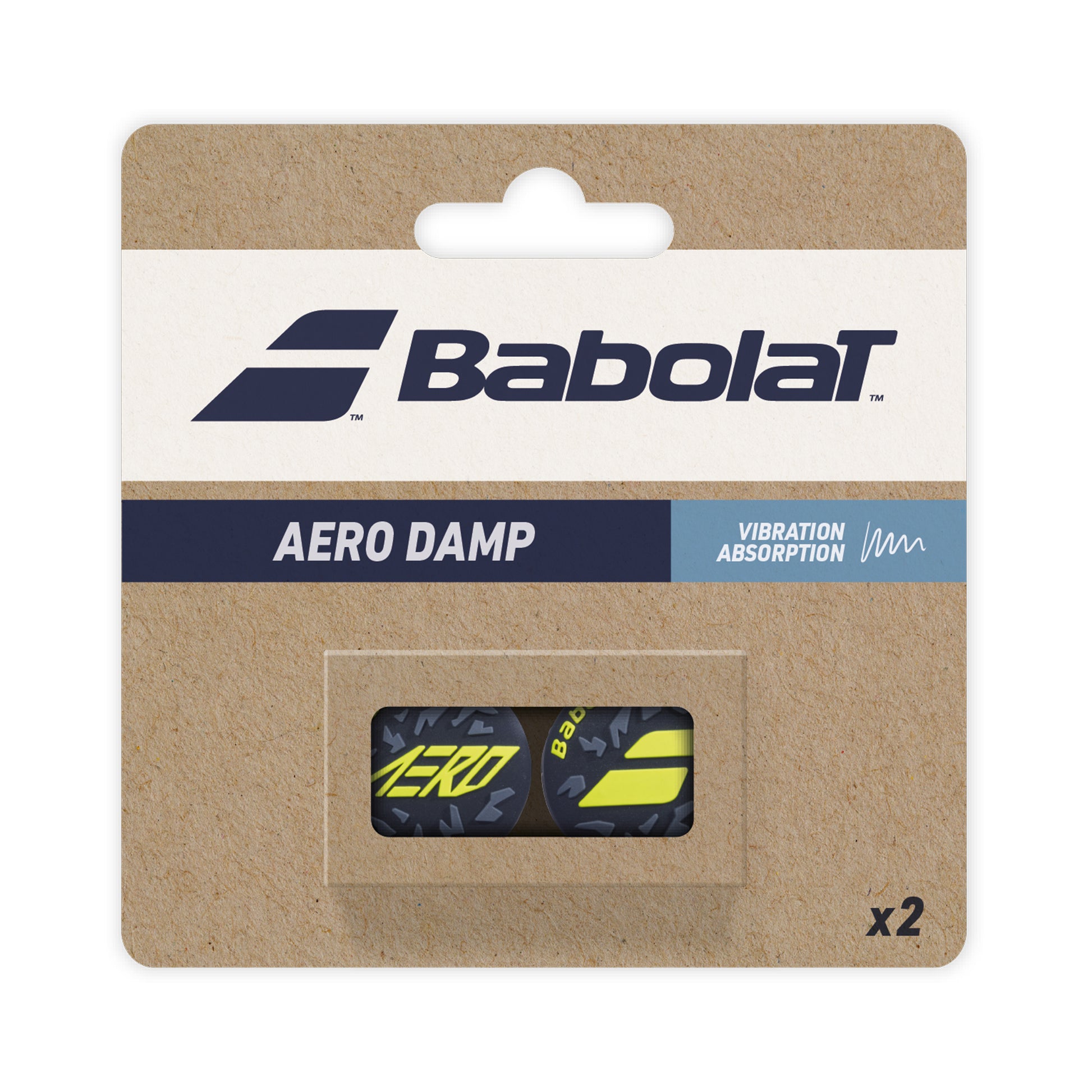 Babolat Aero Damp Dæmper Pakke Med 2-Sort