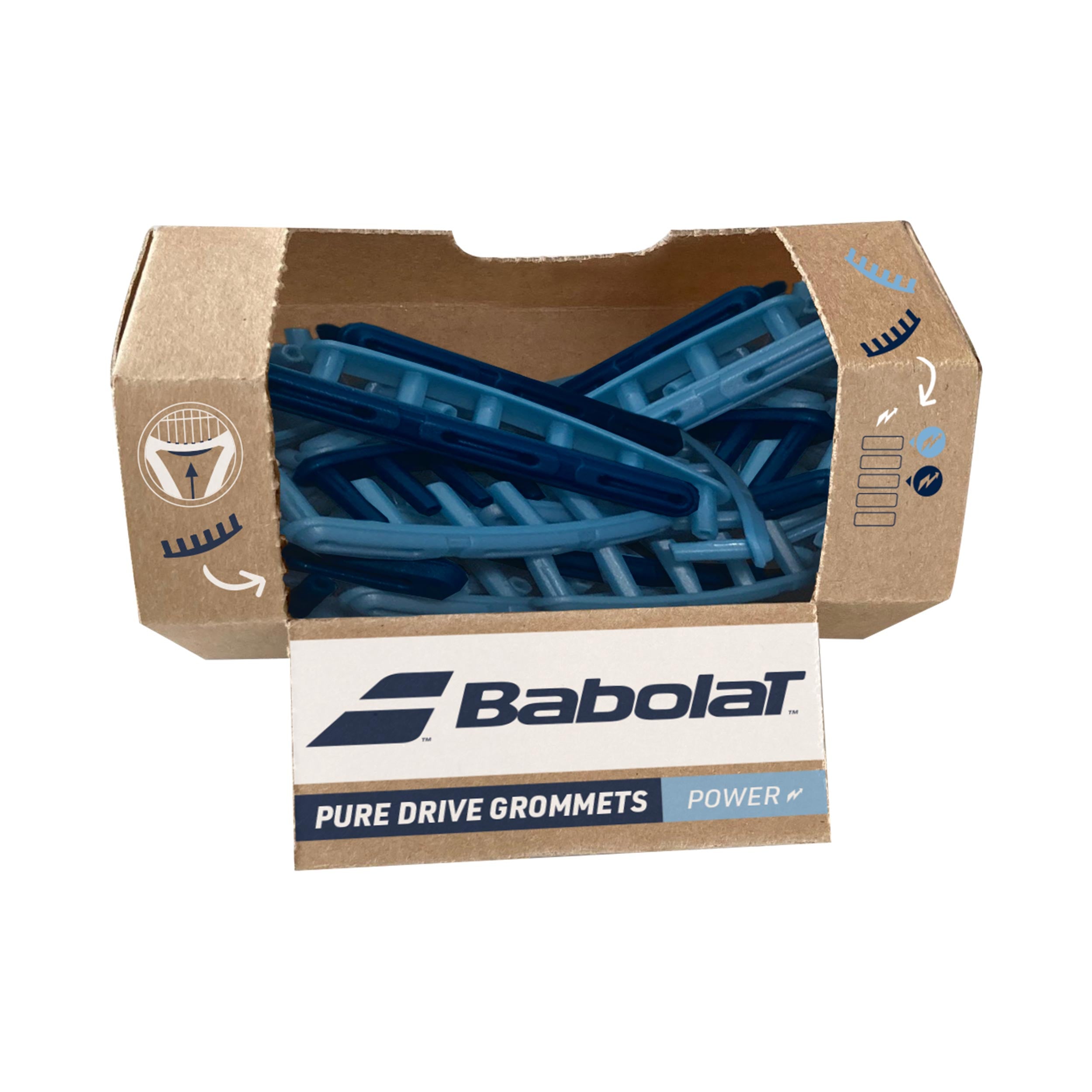 Babolat Grommets Sæt øskenbånd Pakke med 24 - blå