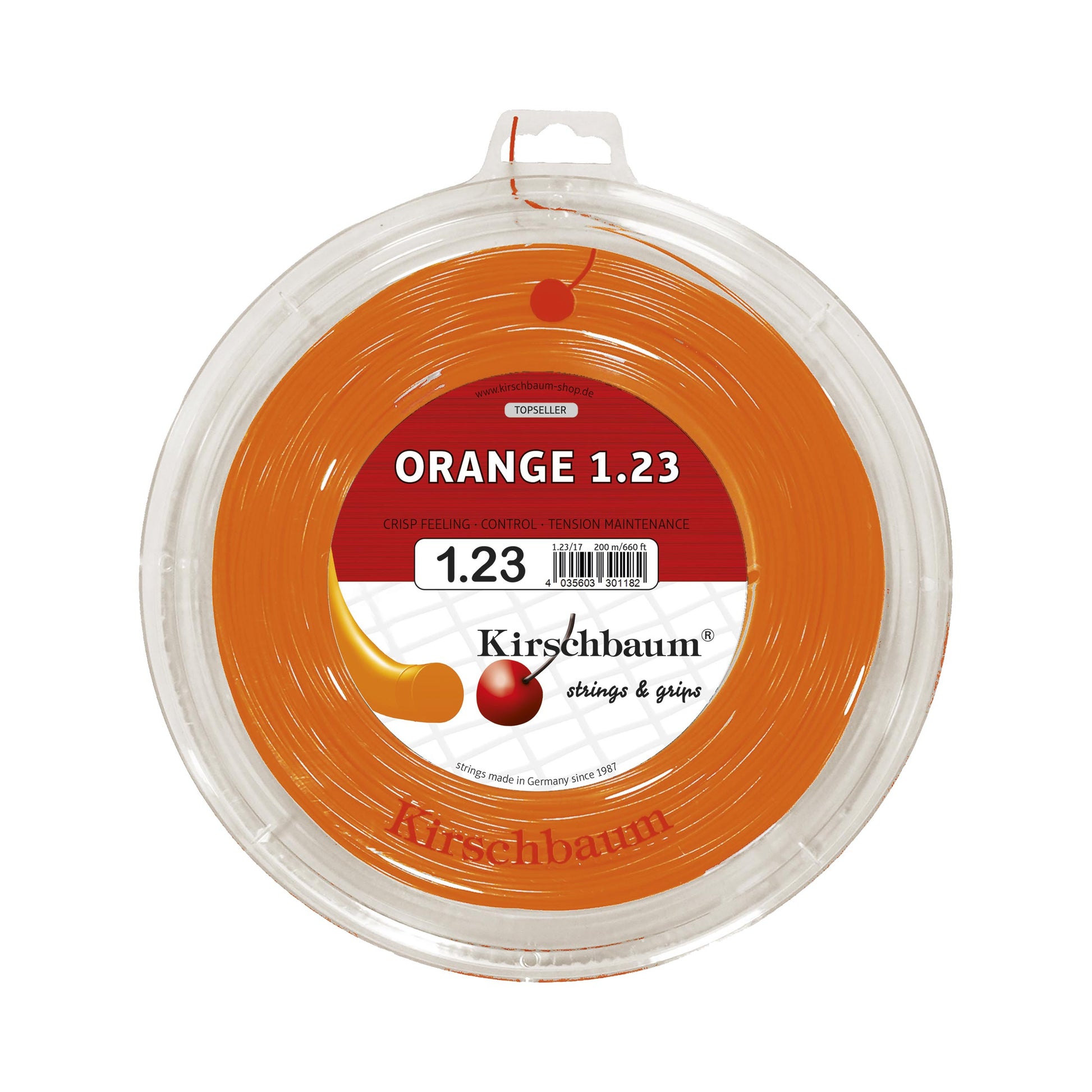 Kirschbaum Super Smash Strenge,Rulle 200m-Orange