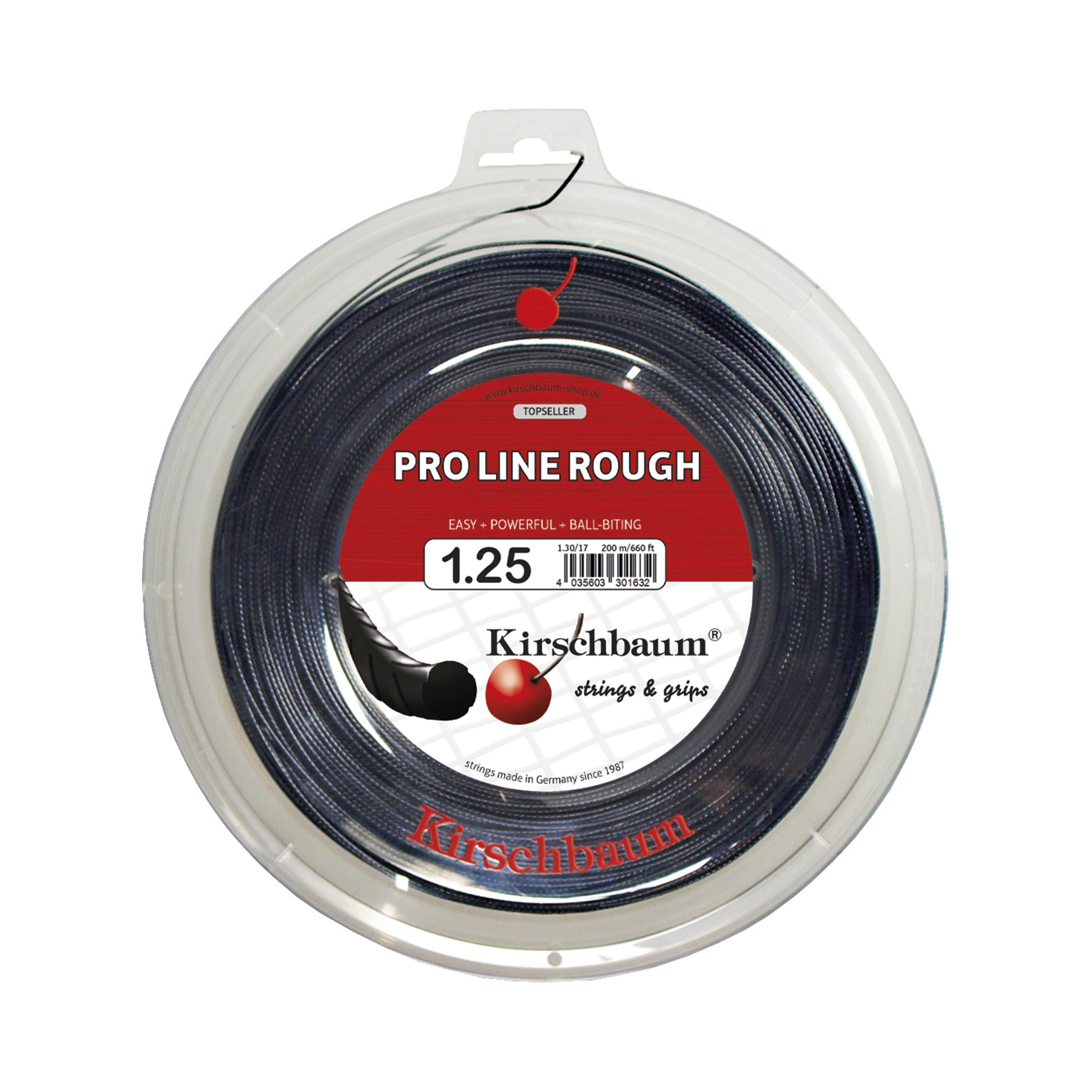 Kirschbaum Pro Line Rough Strenge,Rulle 200m-Sort