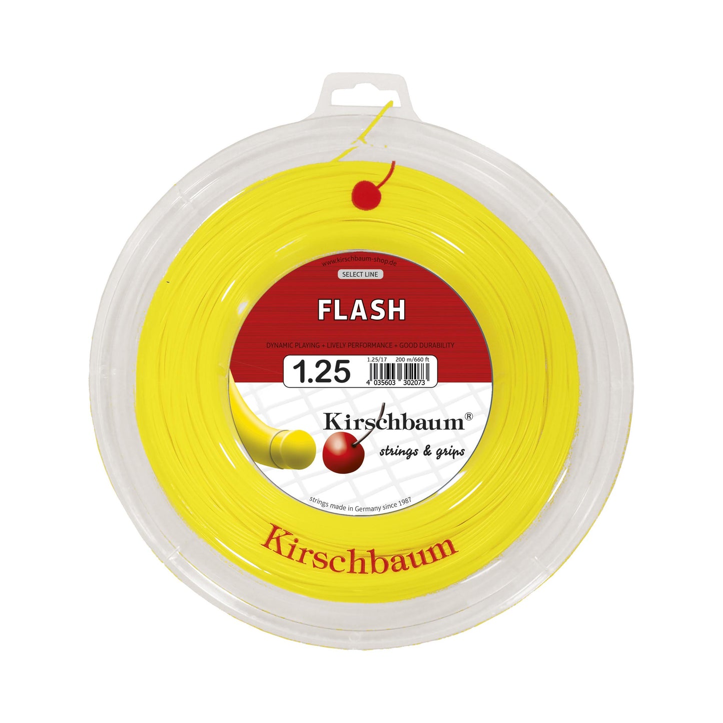 Kirschbaum Flash Strenge,Rulle 200m-Gul