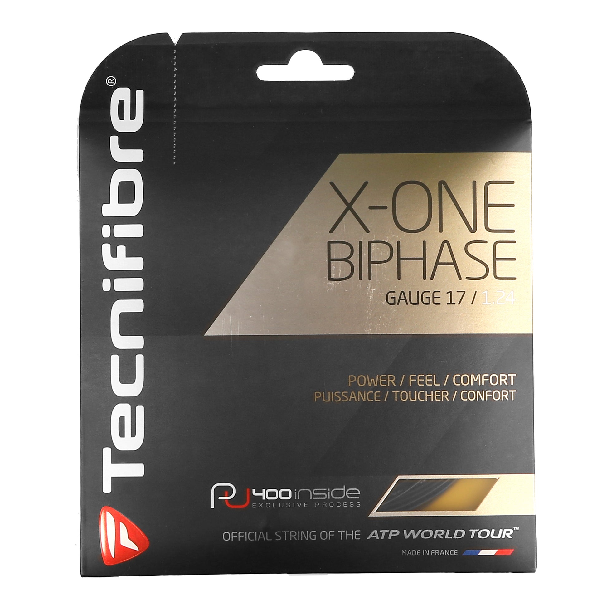 Tecnifibre X-One Biphase Strengesæt 12,2m-Sort