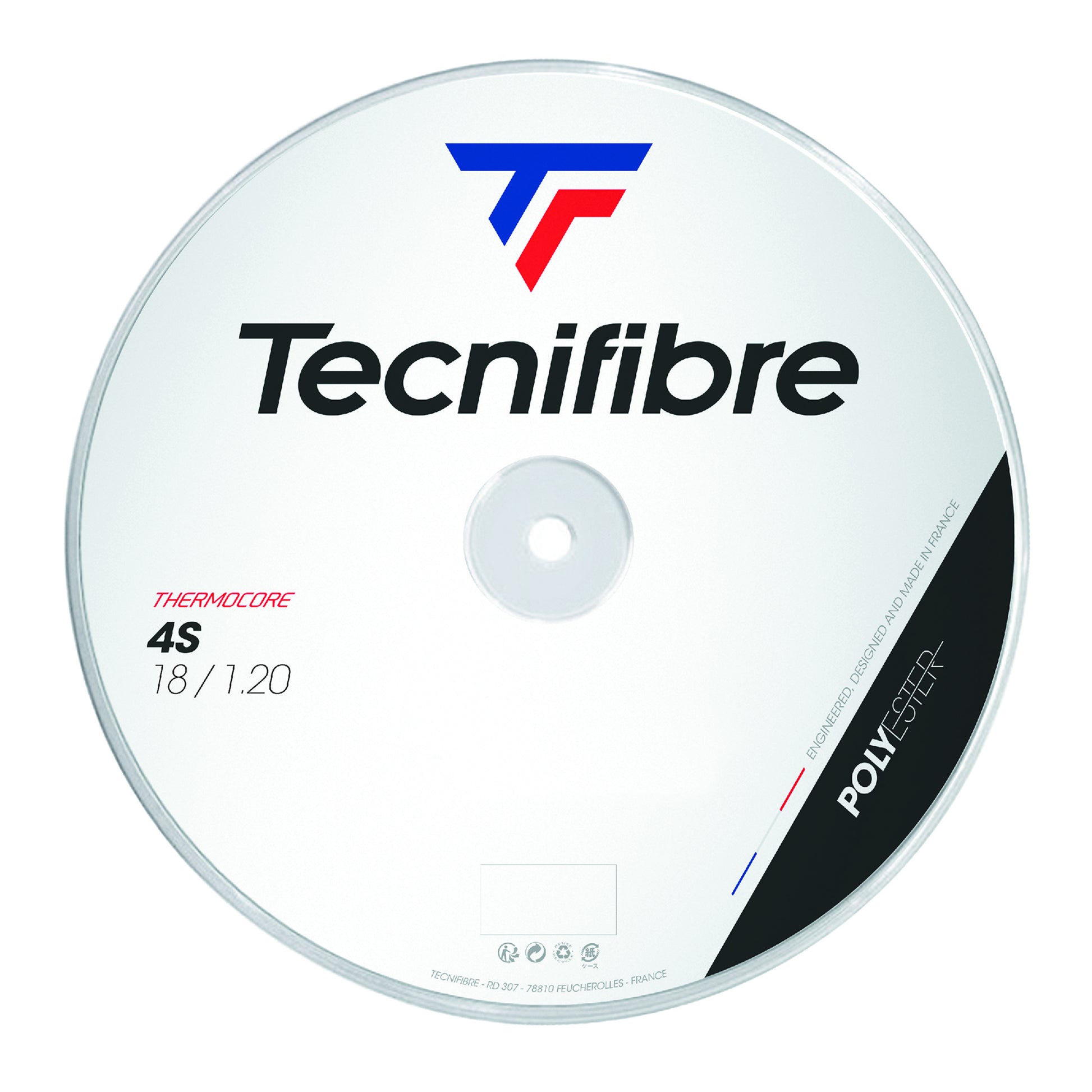 Tecnifibre Black Code 4S 200m Strenge,Rulle-Sort