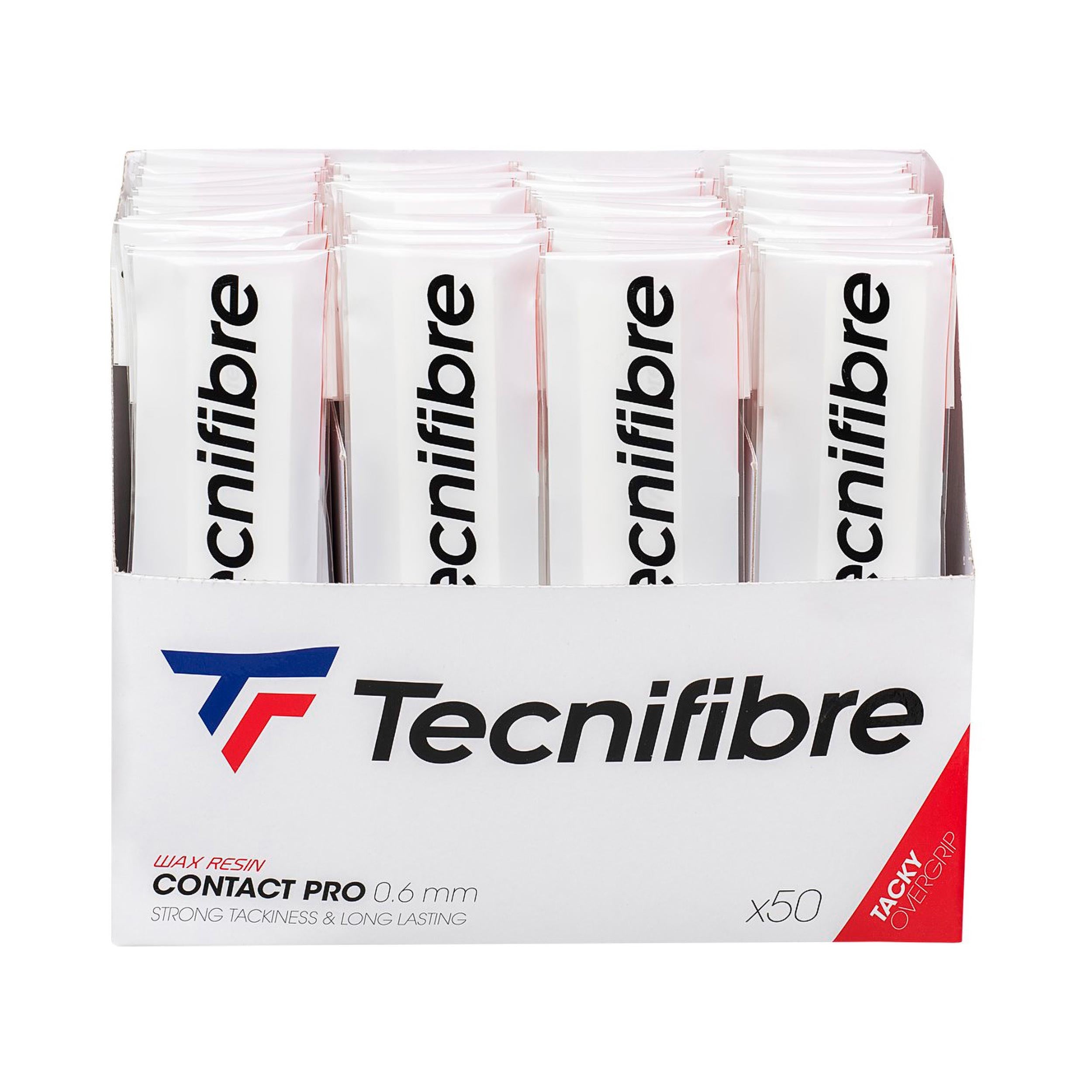 Tecnifibre Contact Pro Pakke med 50 - hvid