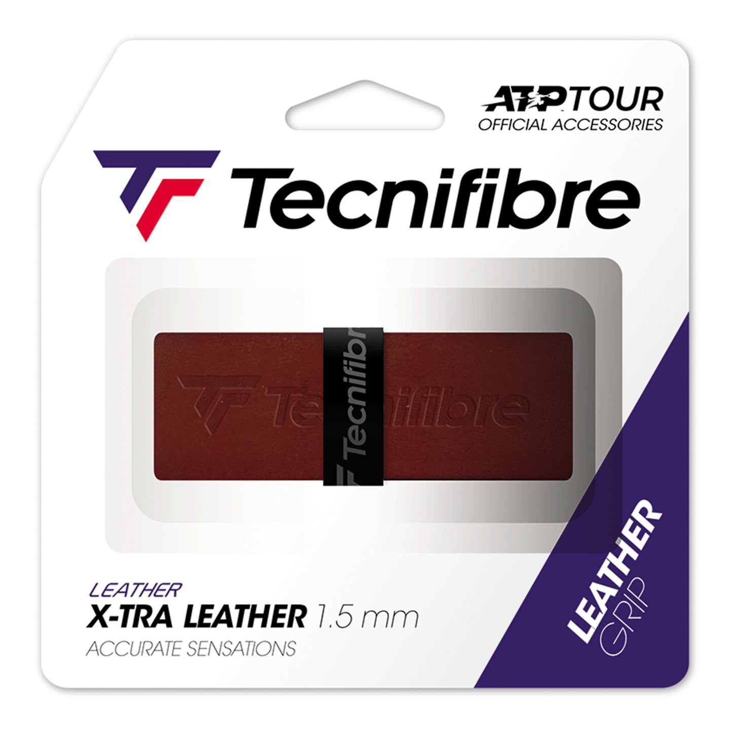 Tecnifibre Lederband Pakke Med 1-Brun