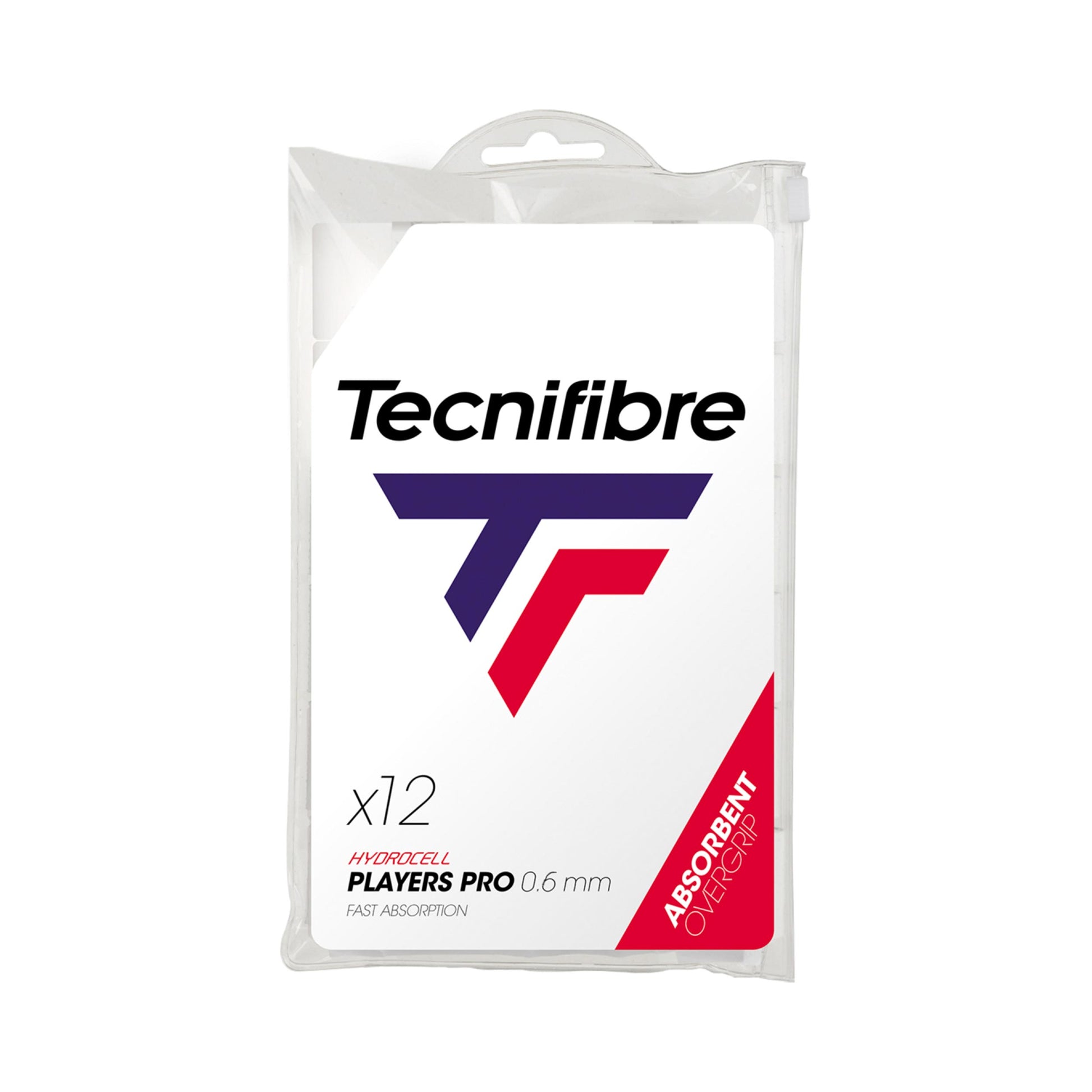 Tecnifibre Player Pro Feel Pakke med 12 - hvid