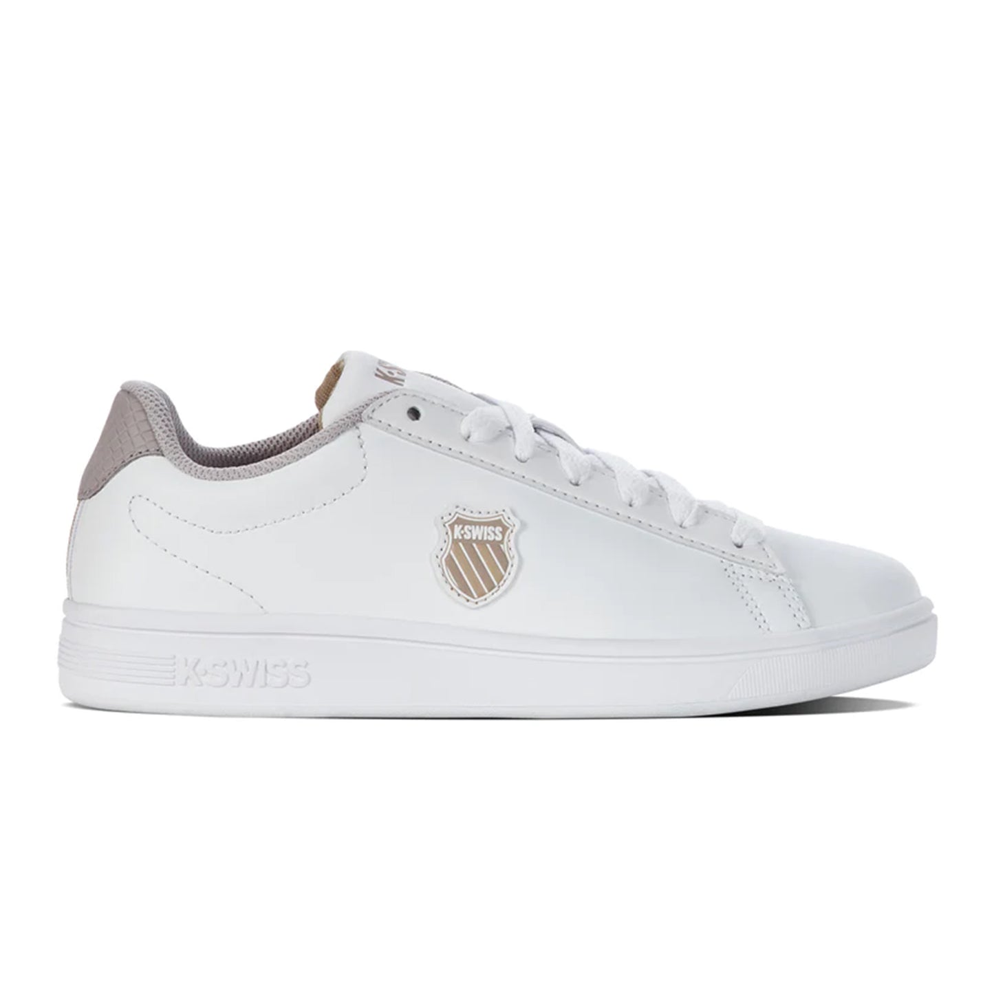 K-Swiss Court Shield Fritidssko Damer-Hvid,Beige