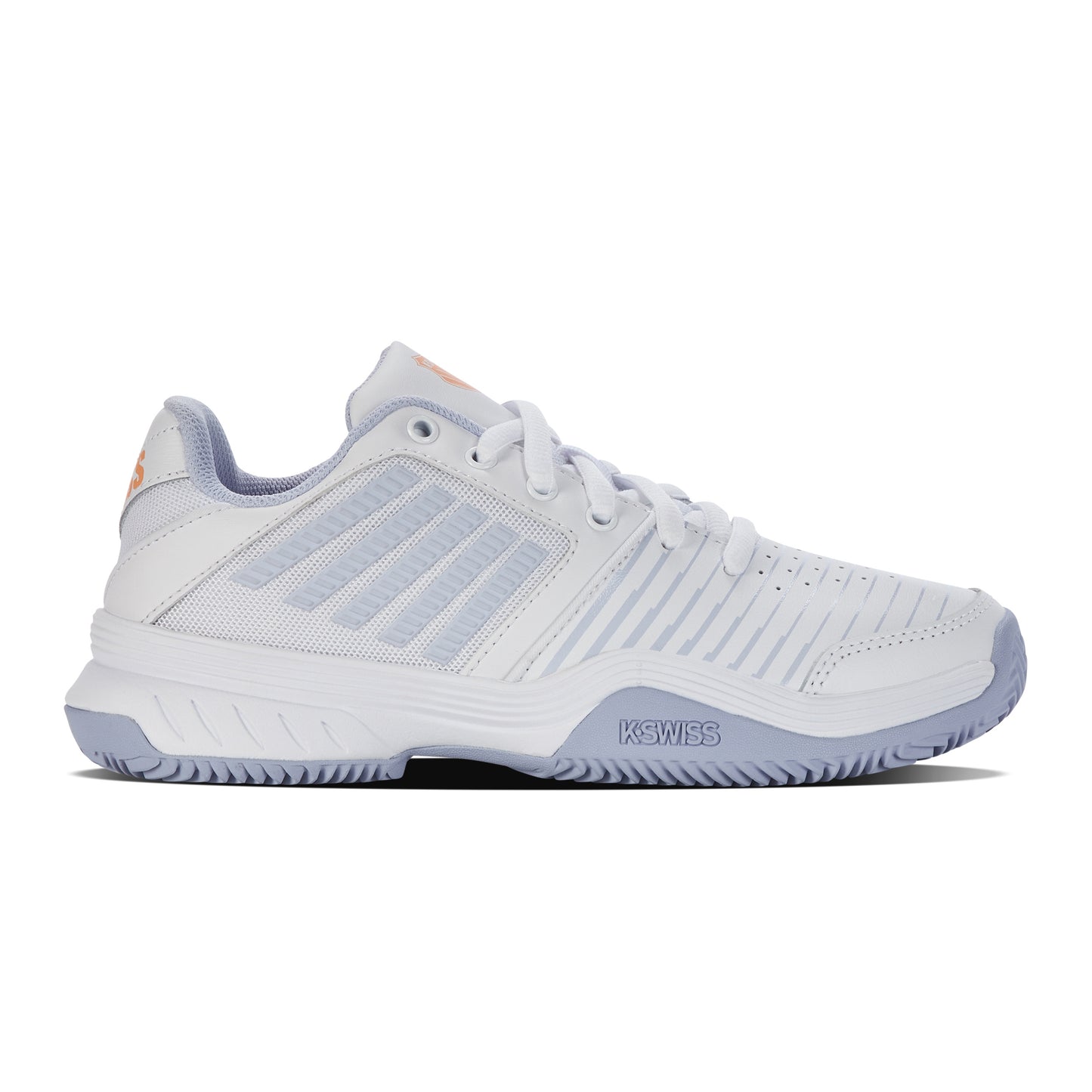 K-Swiss Court Express CLAY Grusbanesko Damer-Hvid,Syren