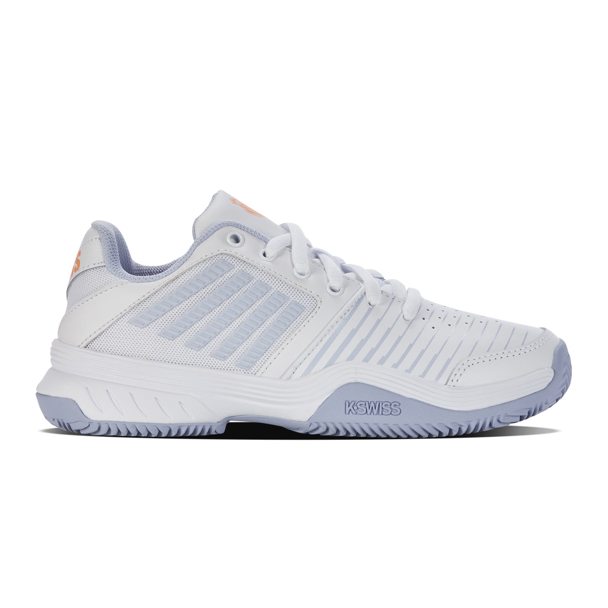 K-Swiss Court Express CLAY Grusbanesko Damer-Hvid,Syren