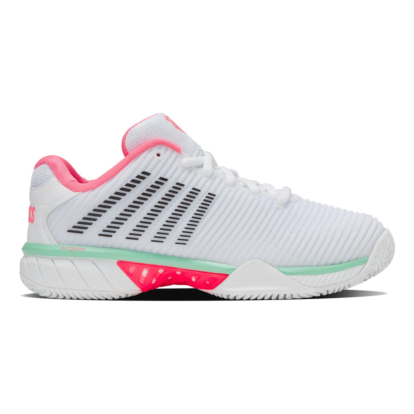 K-Swiss Hypercourt Express 2 Grusbanesko Damer-Hvid,Flerfarvet