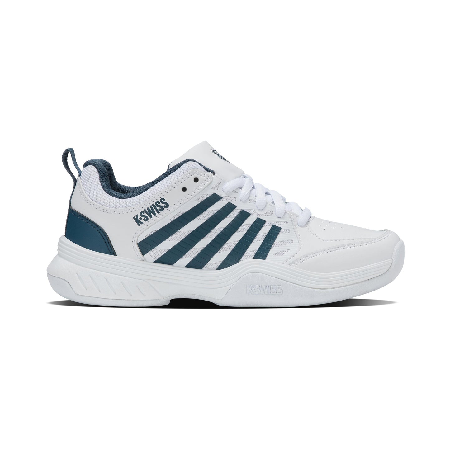 K-Swiss Court Express 2 Tæppesko Børn-Hvid,Petrol