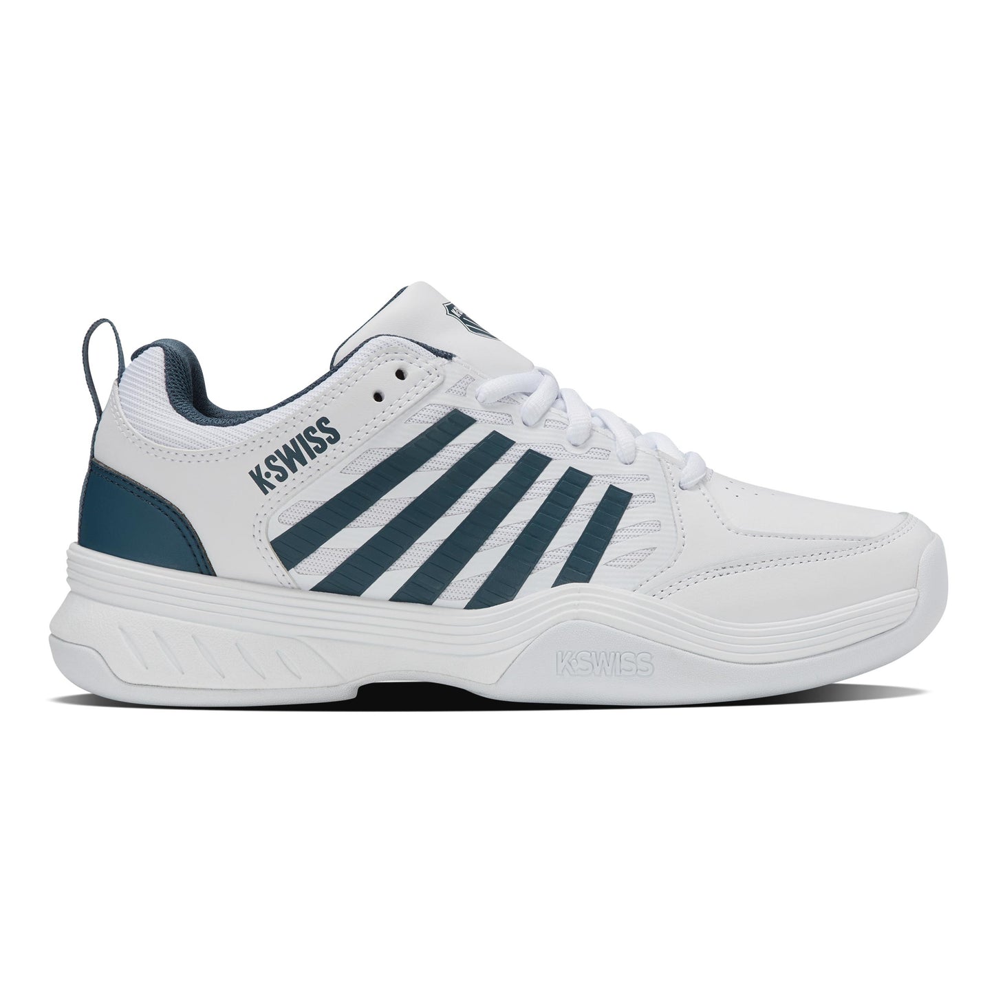 K-Swiss Court Express 2 Tæppesko Herrer-Hvid,Petrol