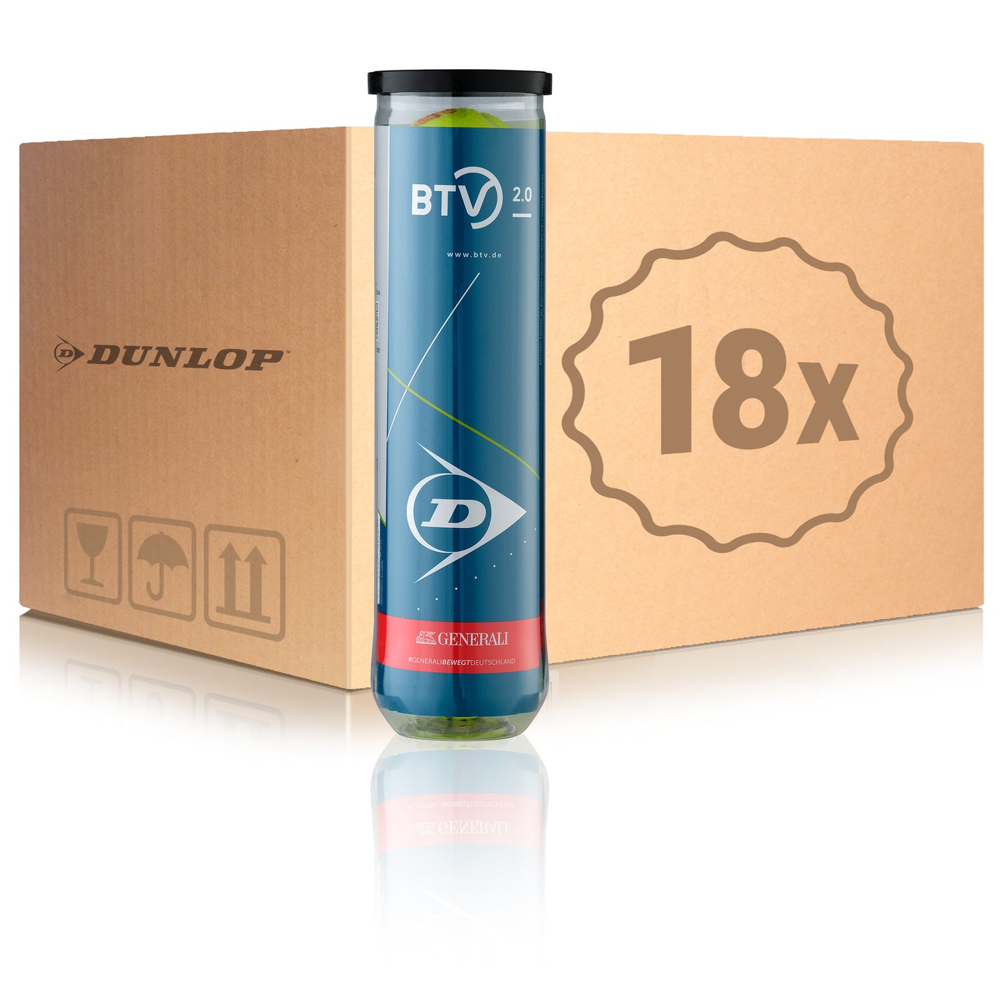 Dunlop 18x dåse med 4 BTV 2.0 I karton