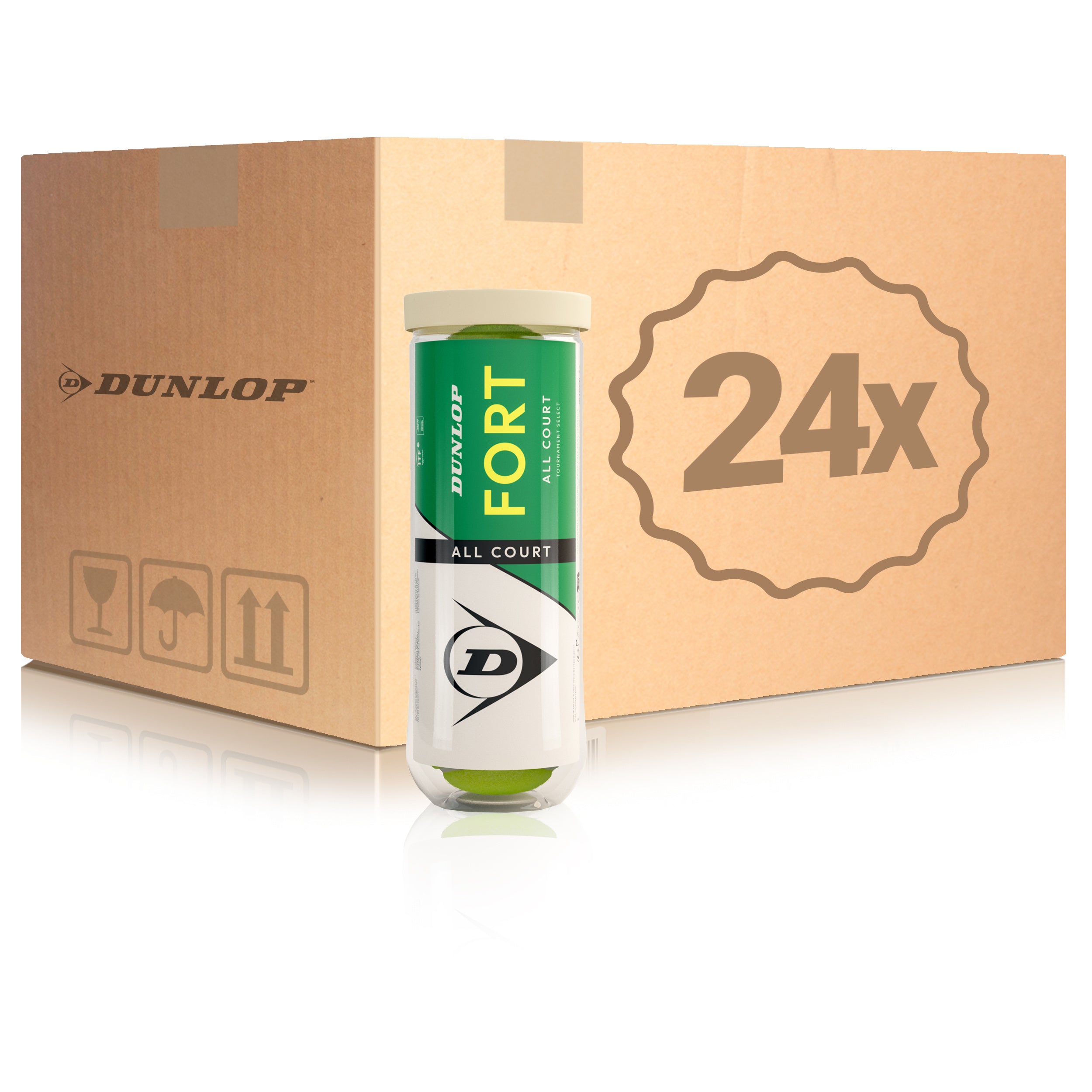 Dunlop 24x dåse med 3 Fort All Court