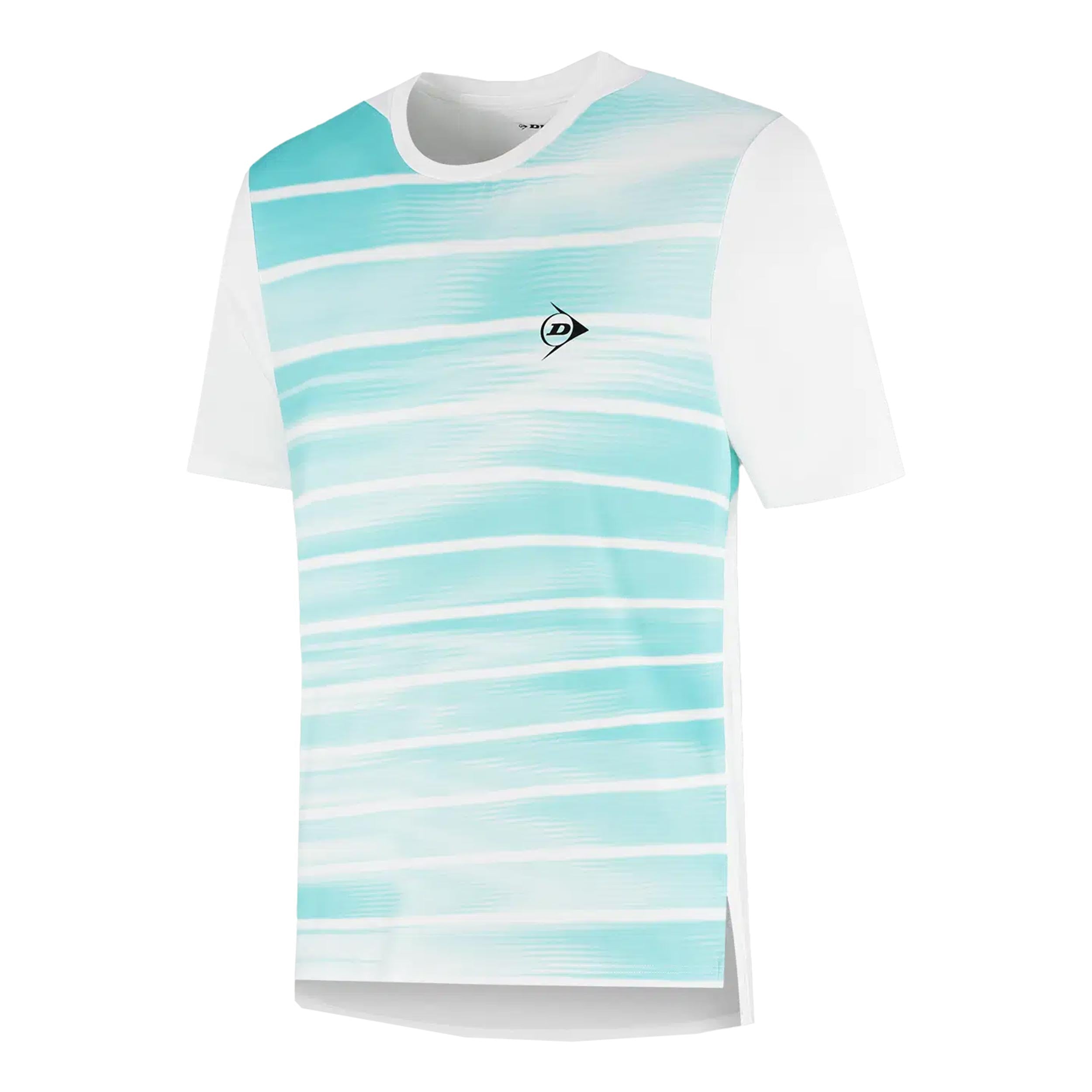 Dunlop Game T-shirt Herrer-Hvid,Turkis