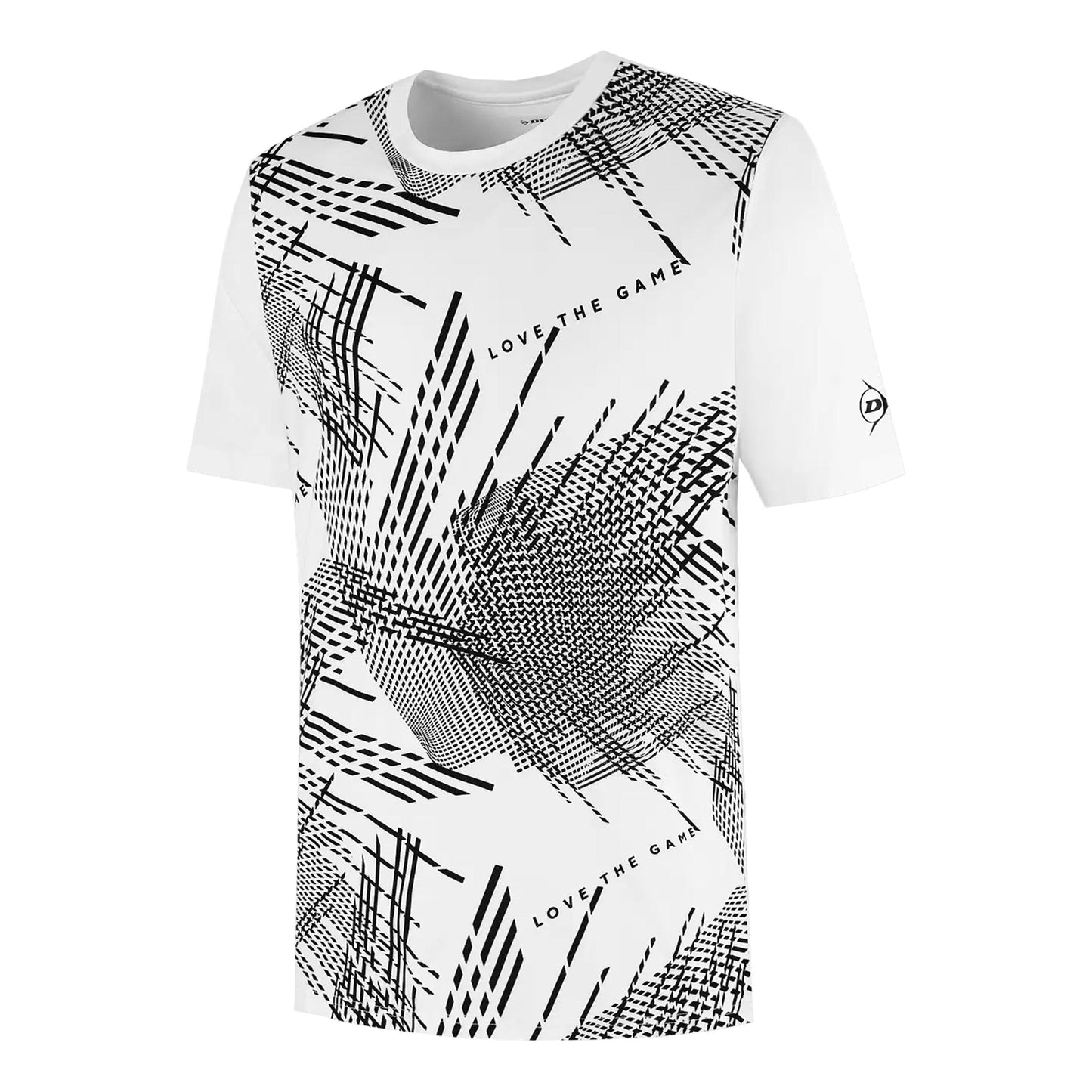 Dunlop Game T-shirt Herrer - hvid, sort