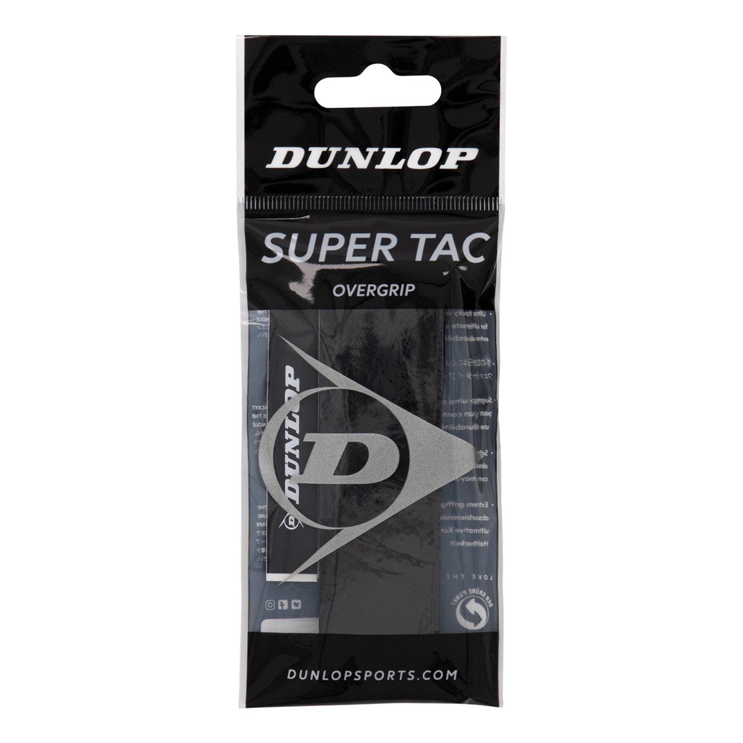 Dunlop Super Tac Pakke Med 1-Sort