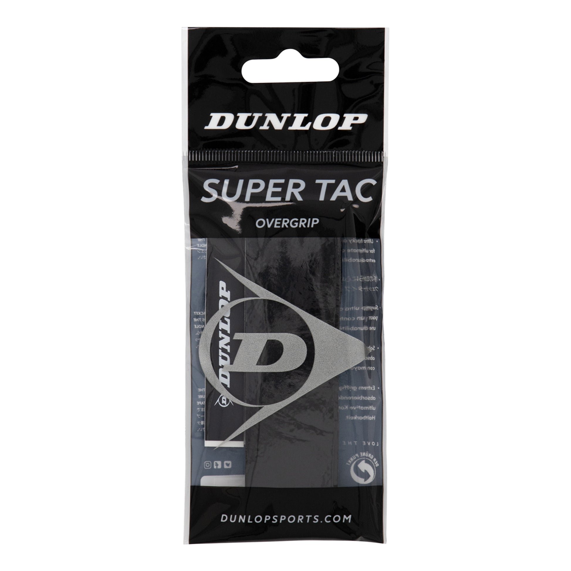 Dunlop Super Tac Pakke Med 1-Sort